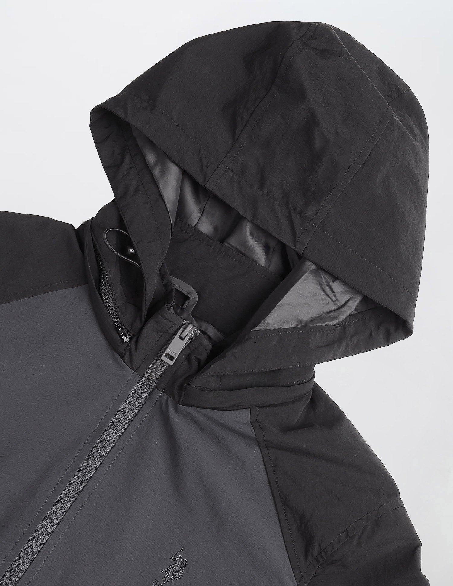 Detachable Hood Regular Fit Jacket Dark Grey - U.S. POLO ASSN. | Large