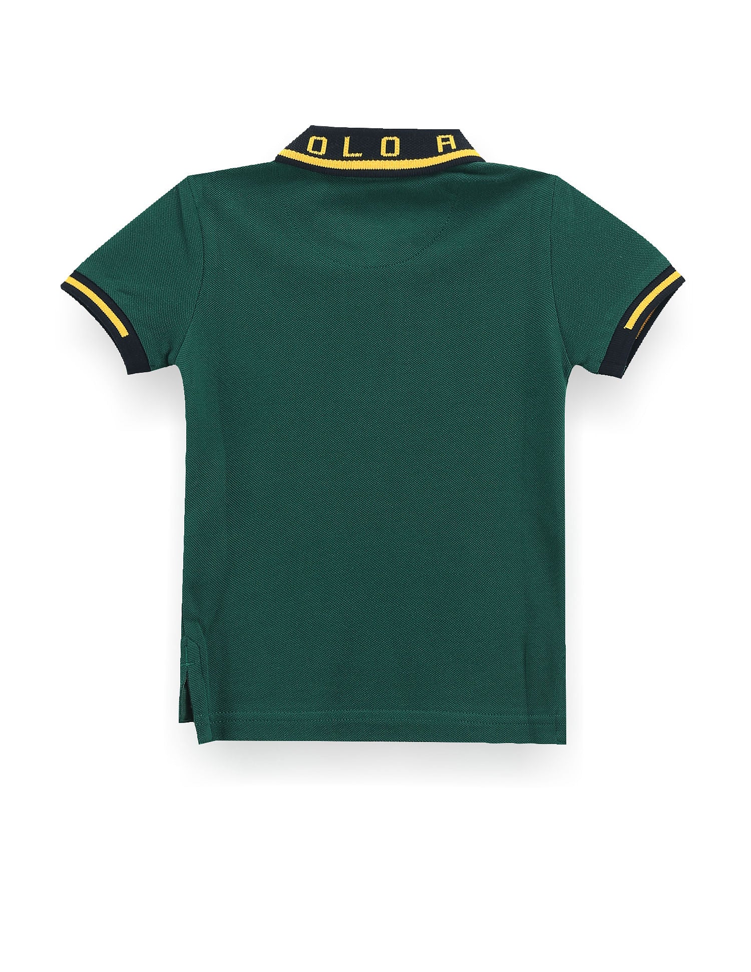 Boys Solid Cotton Polo Shirt Green - U.S. Polo Assn. India | Large