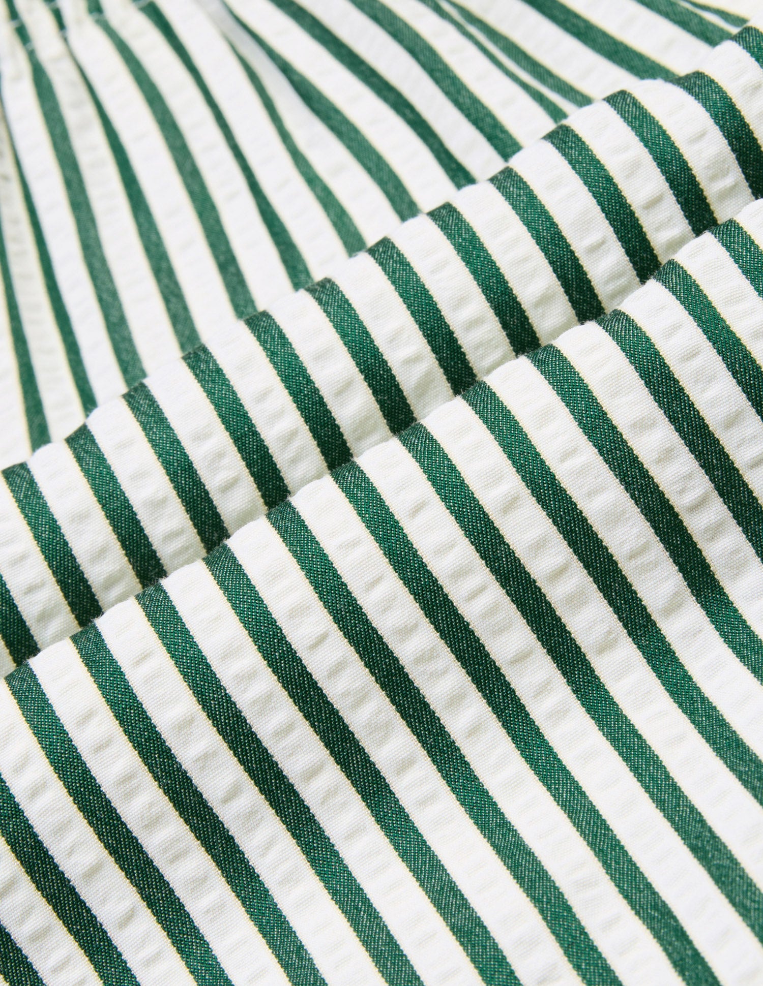 Seersucker Striped OEX22 Boxer Shorts Green - U.S. Polo Assn. India | Large
