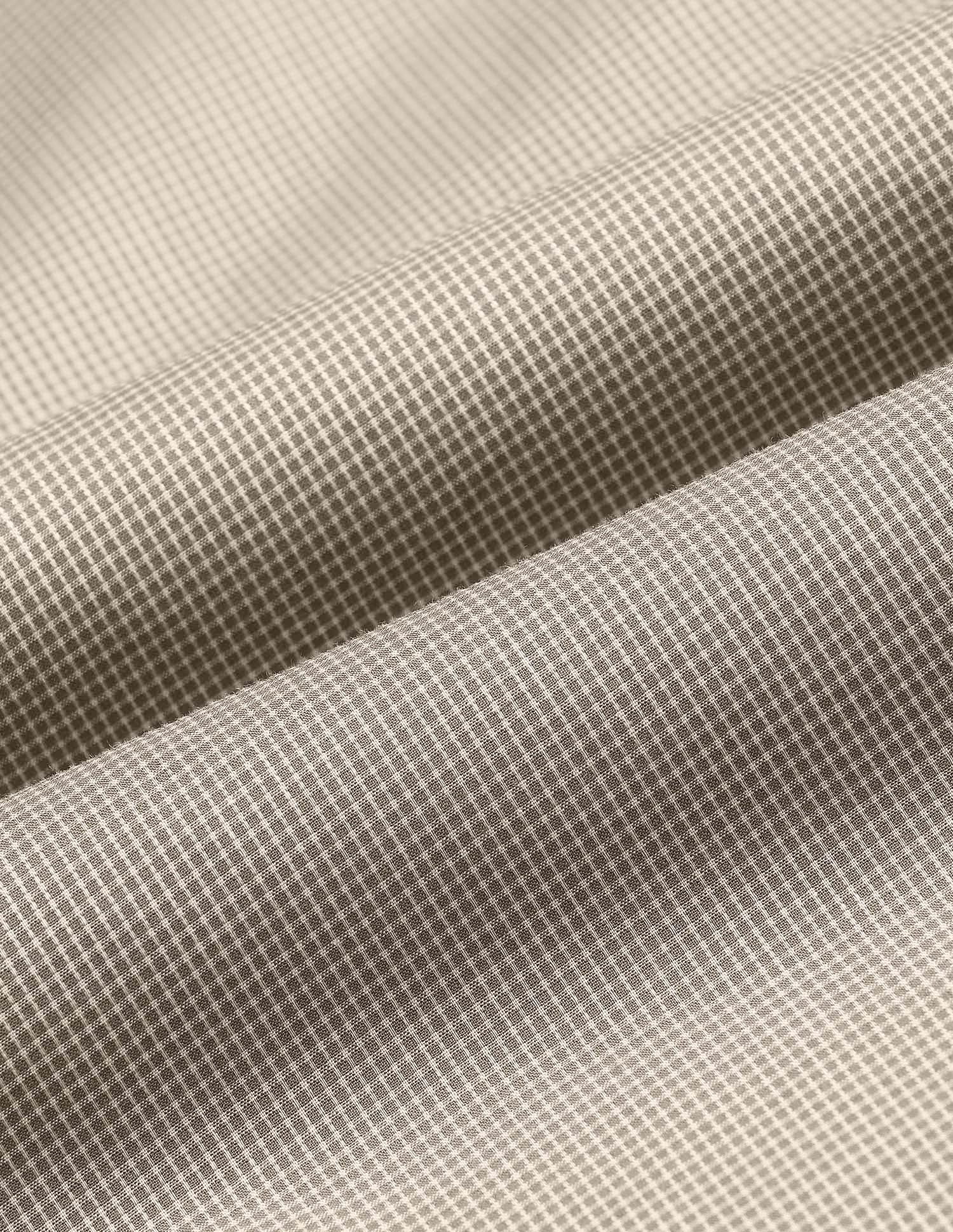 Micro Checked Black & Gold Regular Fit Shirt Beige - U.S. Polo Assn. India | Large