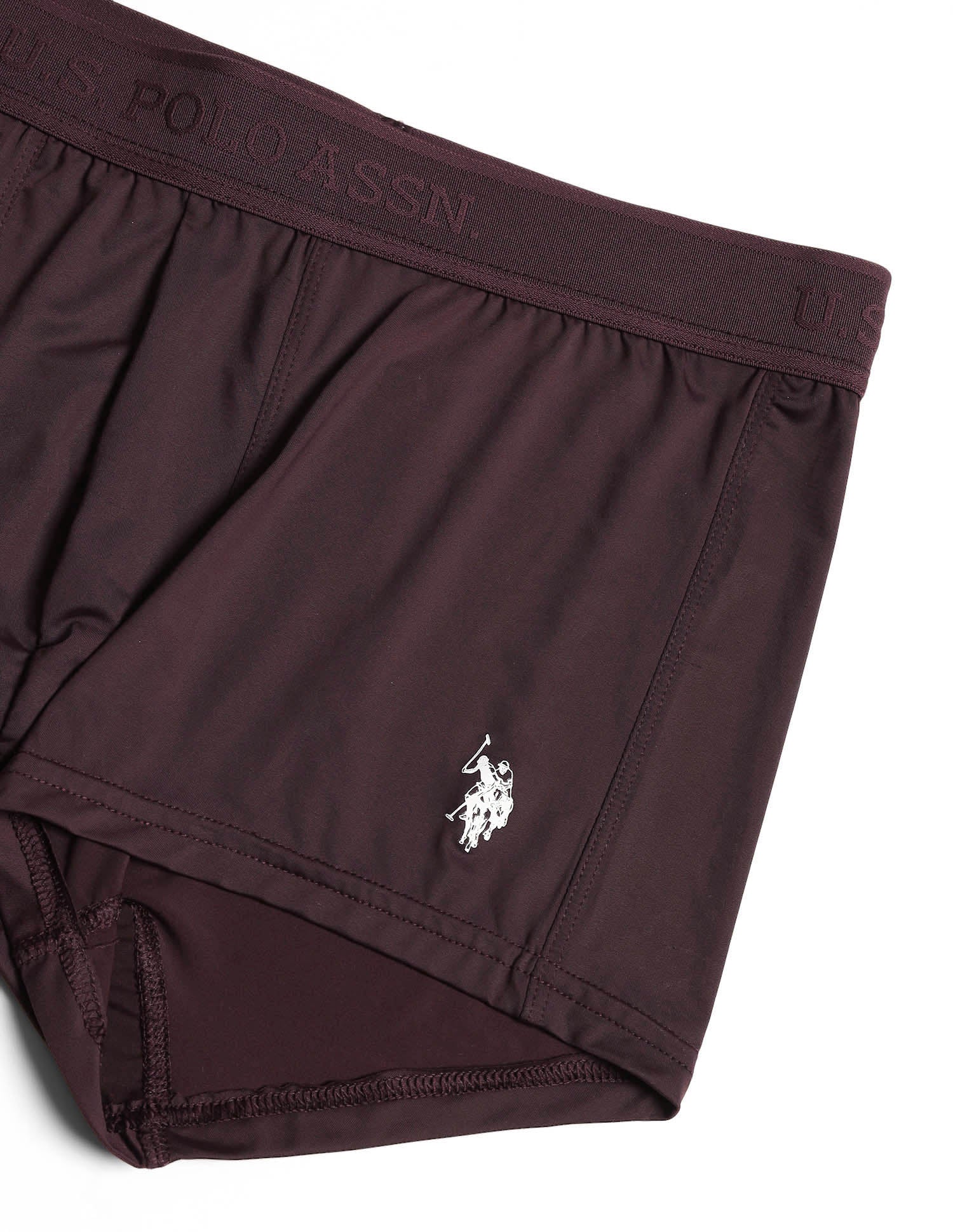 Antibacterial Lightweight AT001 Trunks - Pack Of 1 Wine - U.S. POLO ASSN. | Large