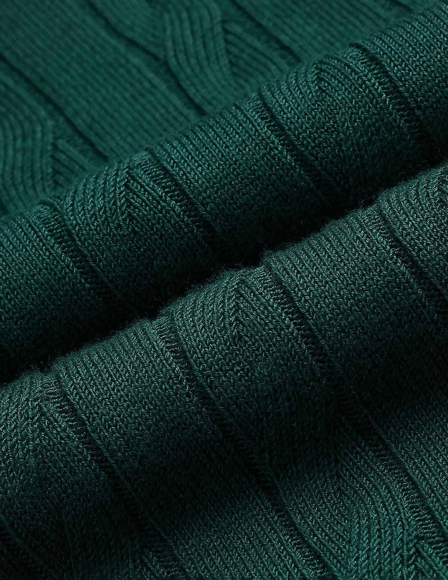 Patterned Knit Regular Fit Sweater Green - U.S. POLO ASSN. | Large