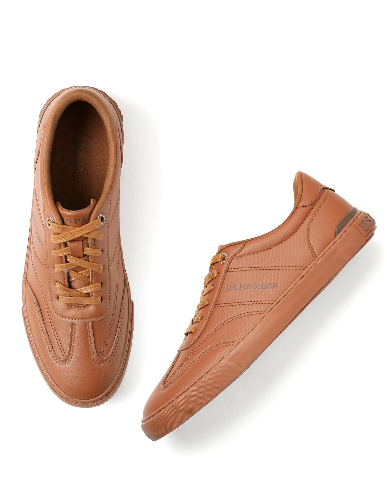 Men Solid Gian Sneakers Tan - U.S. POLO ASSN. | Large