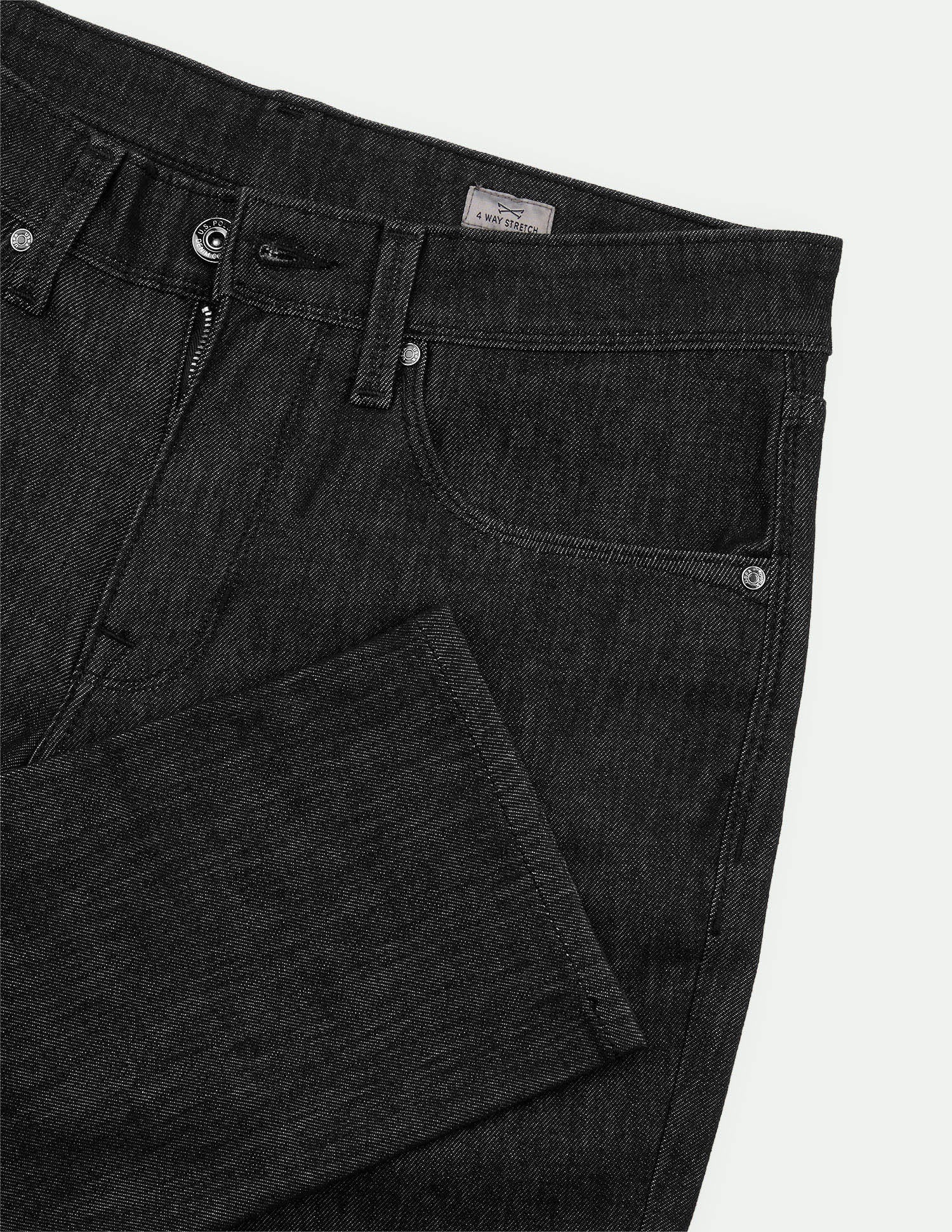 Brandon Slim-Tapered Fit Black Jeans Black - U.S. Polo Assn. India | Large