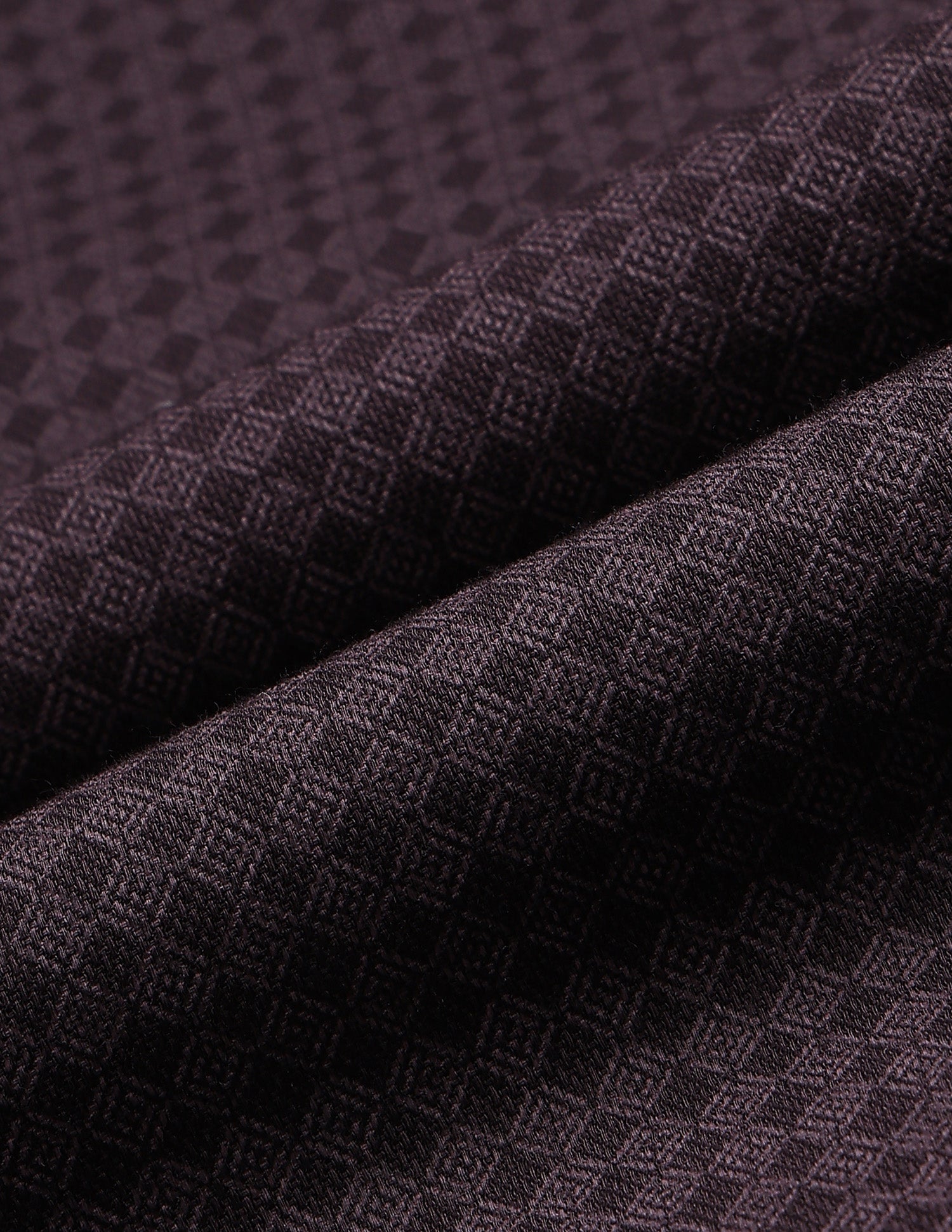 Geometric Printed Dobby Shirt Wine - U.S. Polo Assn. India | Large