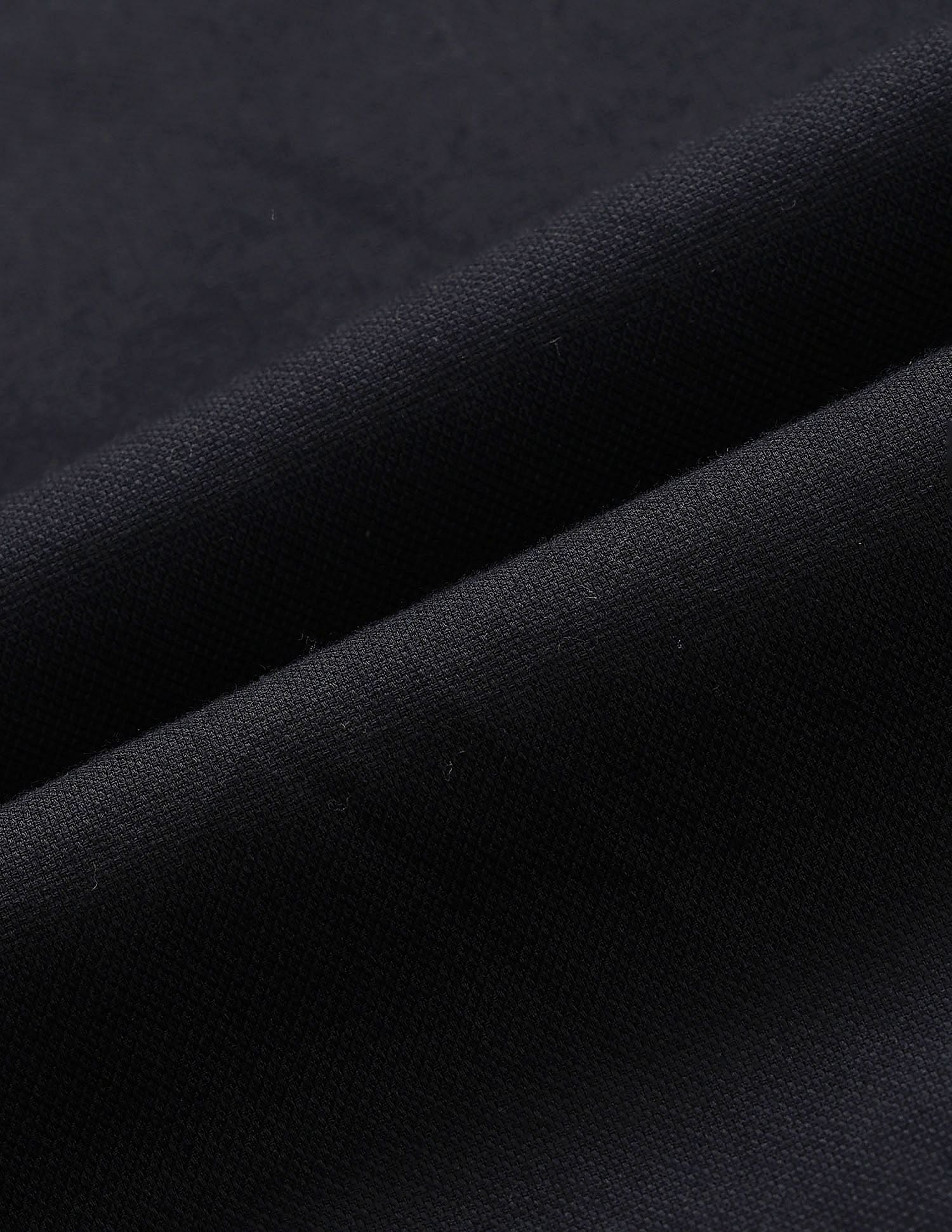 Solid Birds Eye Dobby Shirt Black - U.S. Polo Assn. India | Large