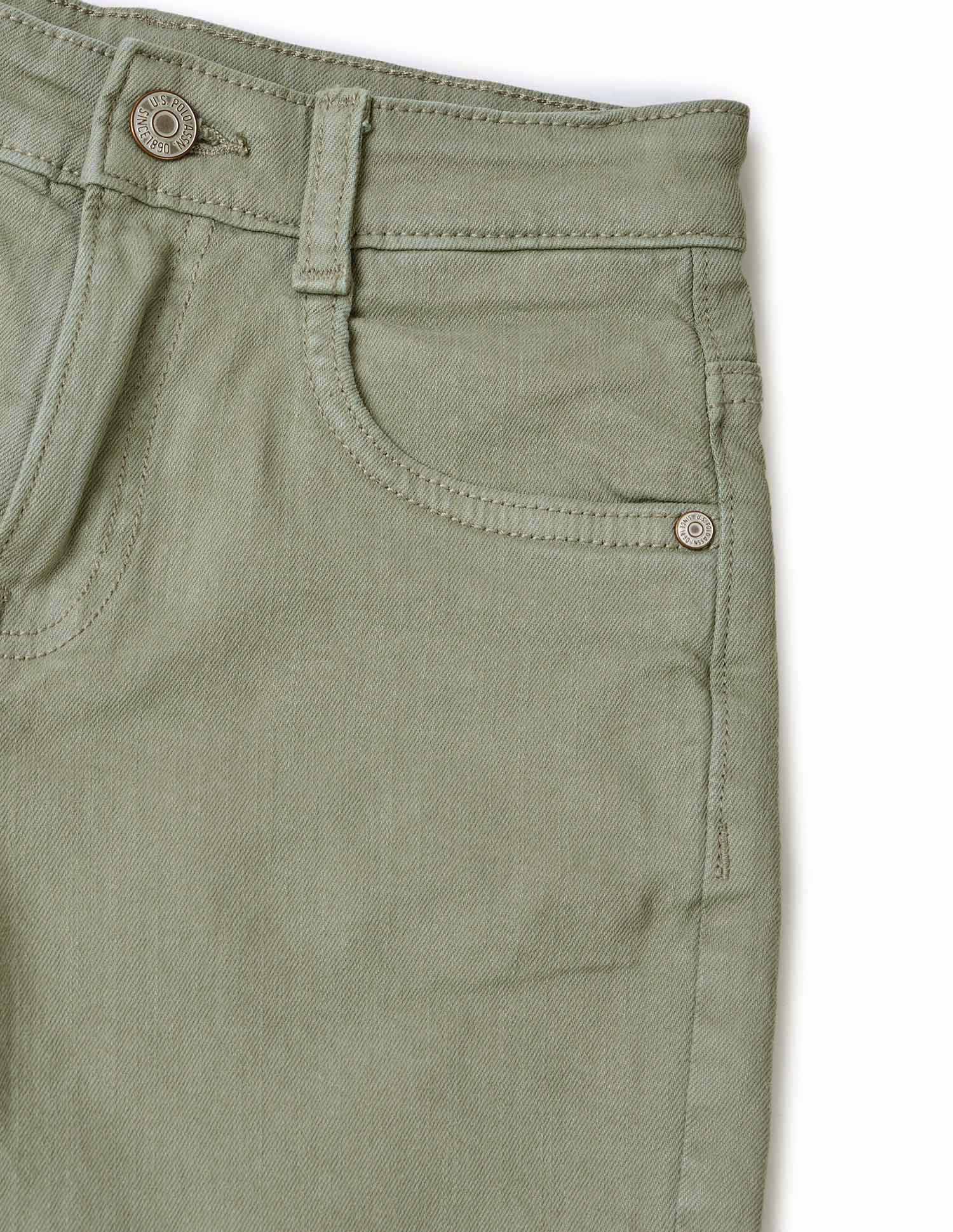 Boys Regular Fit Denim Shorts Olive - U.S. POLO ASSN. | Large