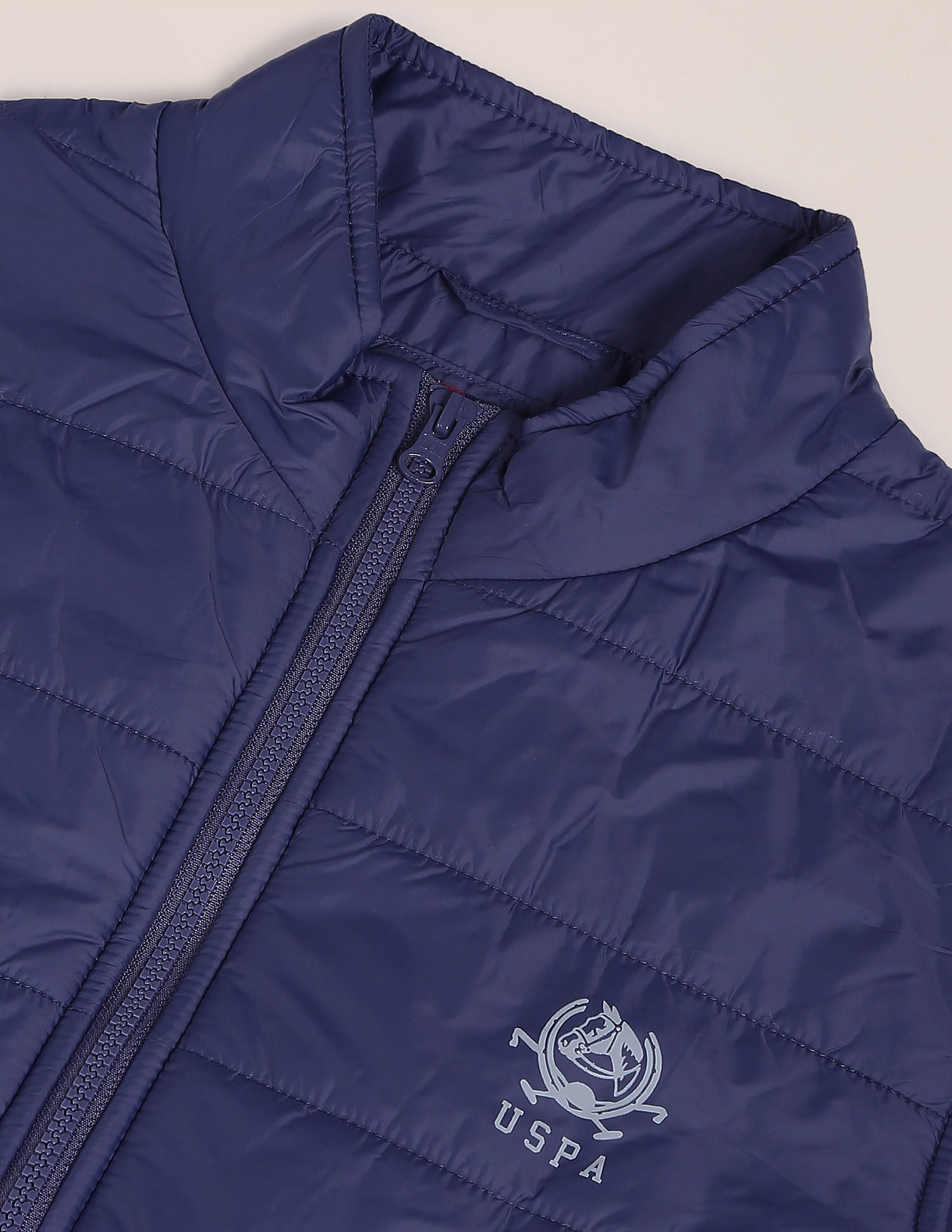 Solid Sleeveless Puffer Jacket Navy - U.S. POLO ASSN. | Large