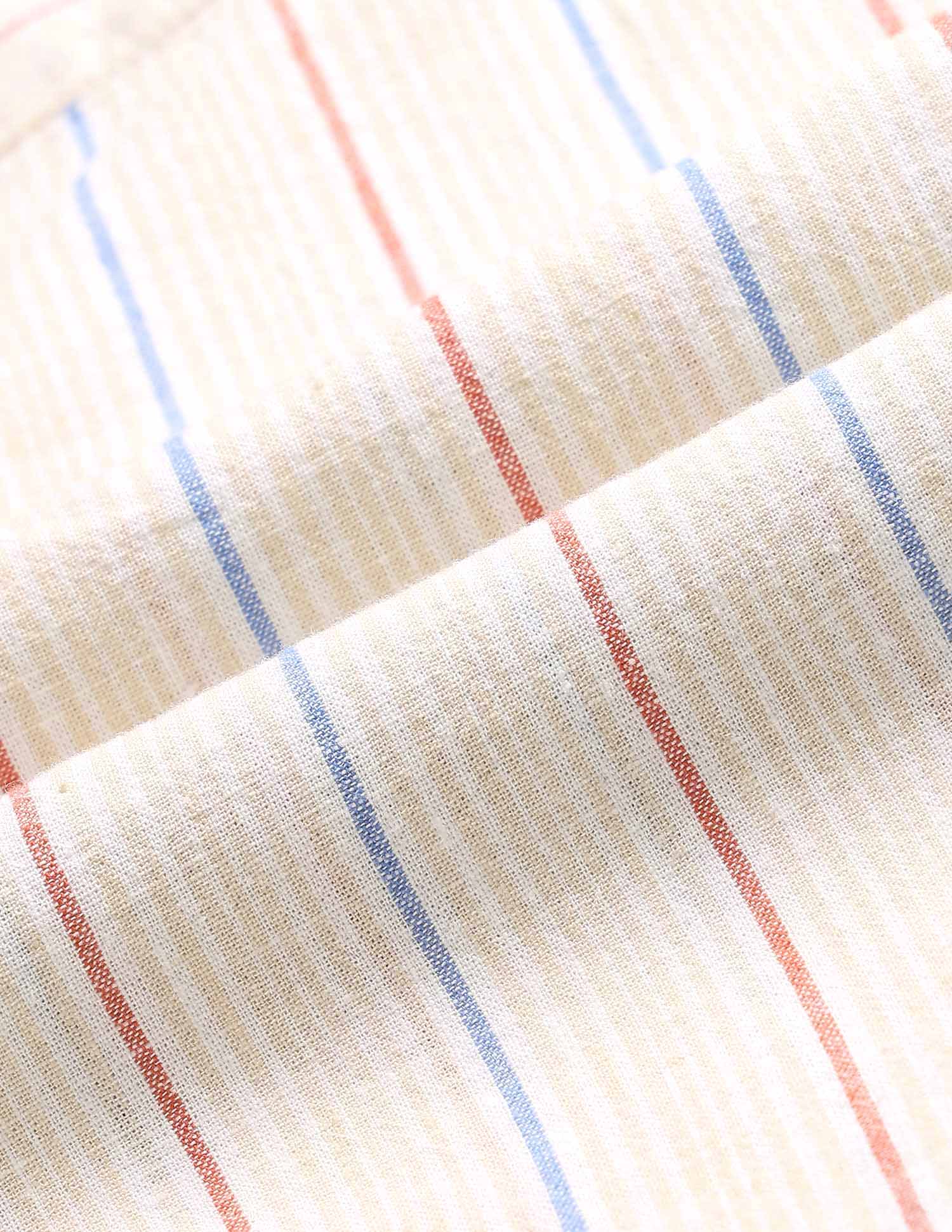 Boys Vertical Striped Regular Fit Shirt Red - U.S. POLO ASSN. | Large