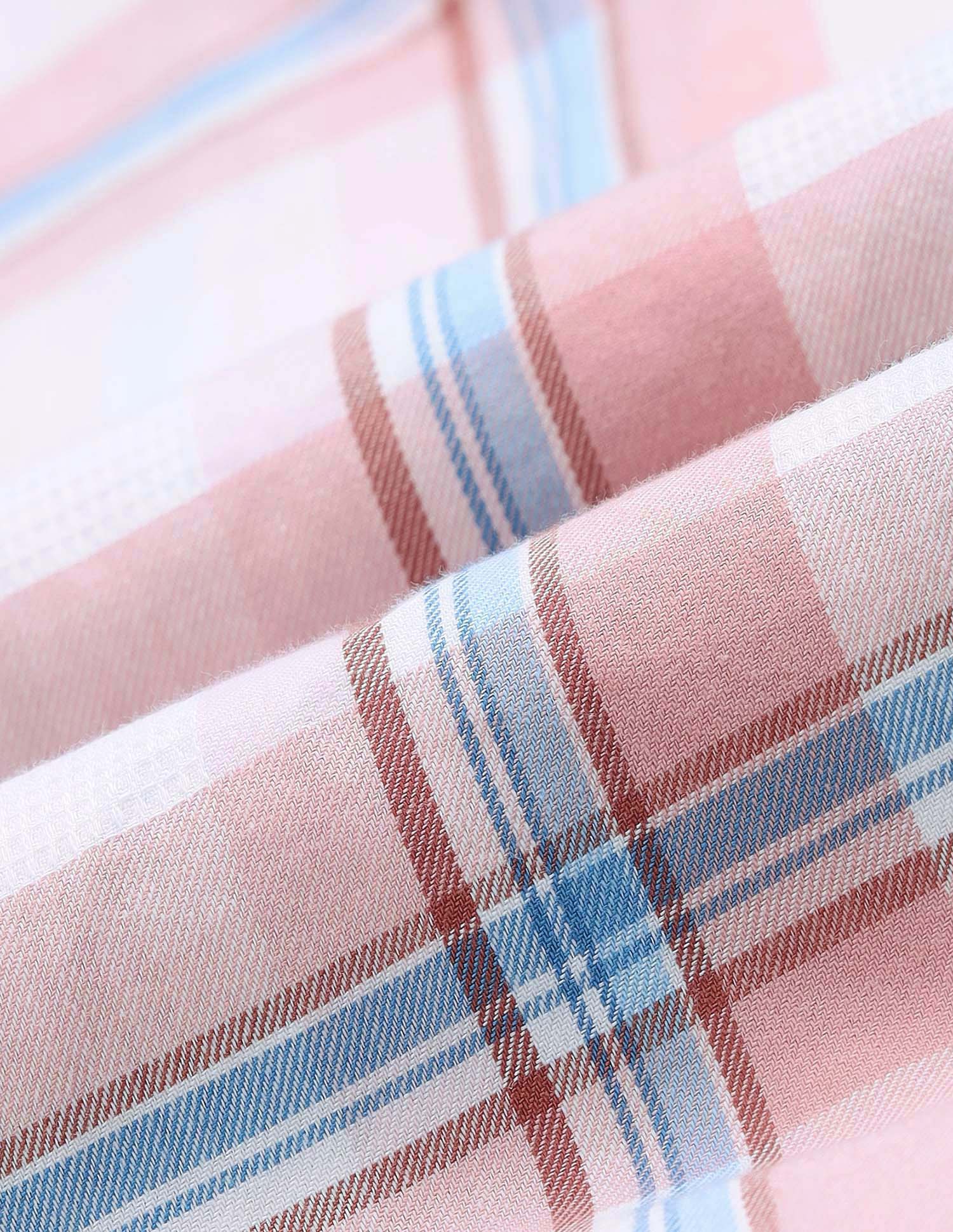 Plaid Checked Pure Cotton Shirt Pink - U.S. Polo Assn. India | Large
