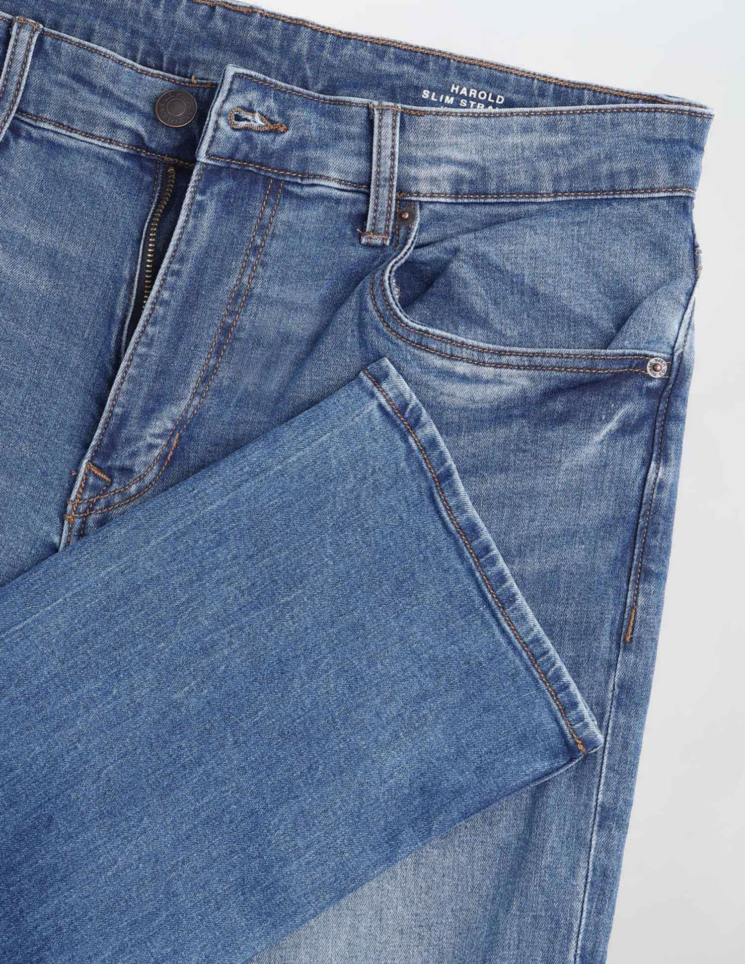 Harold Slim Straight Fit Blue Jeans Indigo - U.S. Polo Assn. India | Large