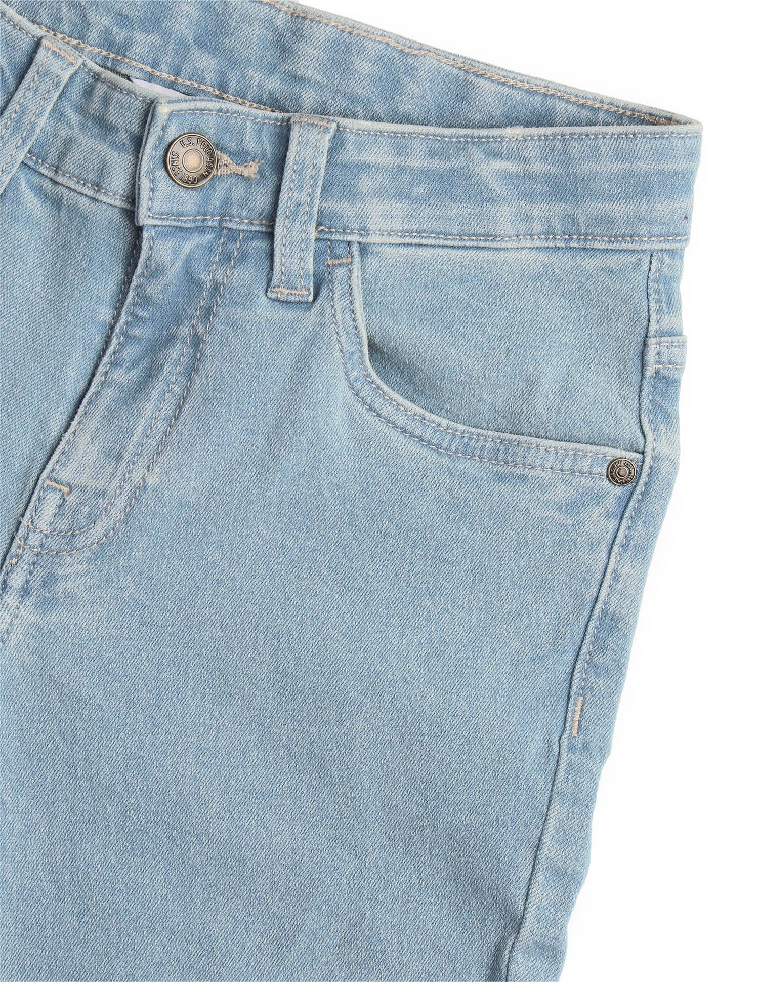 Harold Slim Straight Blue Jeans Light Indigo - U.S. Polo Assn. India | Large