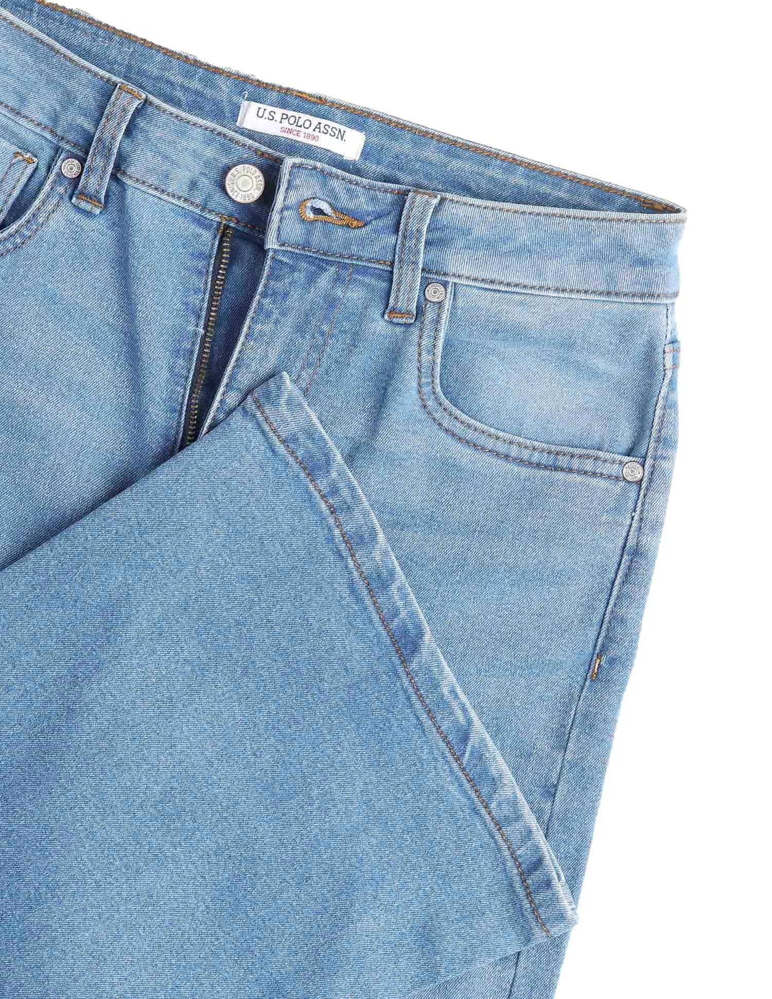 Ultra-High Rise Flared Fit Jeans Blue - U.S. POLO ASSN. | Large