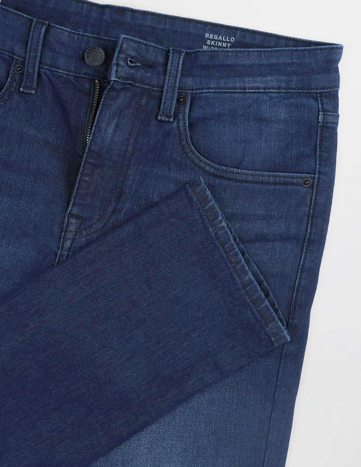 Regallo Skinny Fit Mid Rise Jeans Indigo - U.S. Polo Assn. India | Large