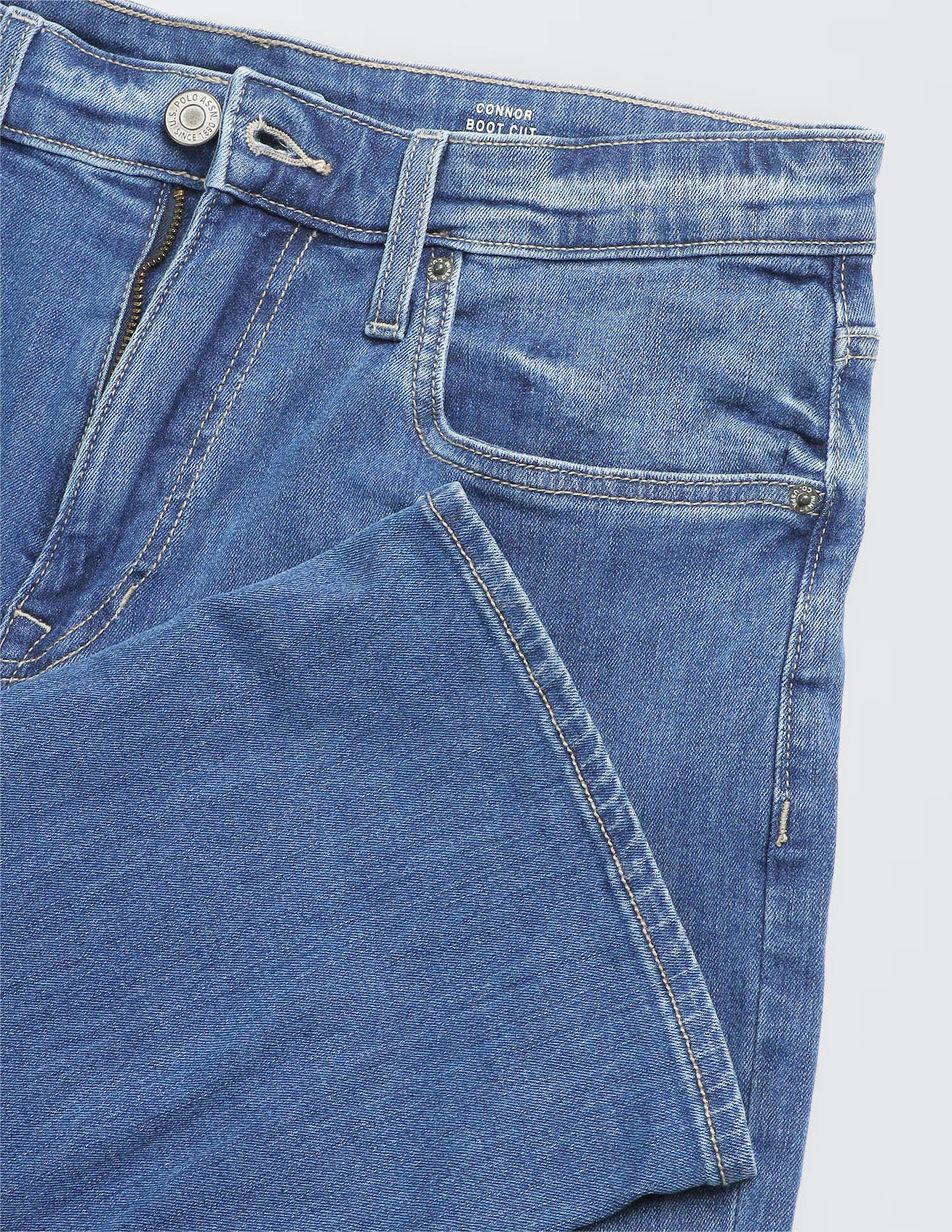 Connor Bootcut Fit Blue Jeans Light Indigo - U.S. Polo Assn. India | Large