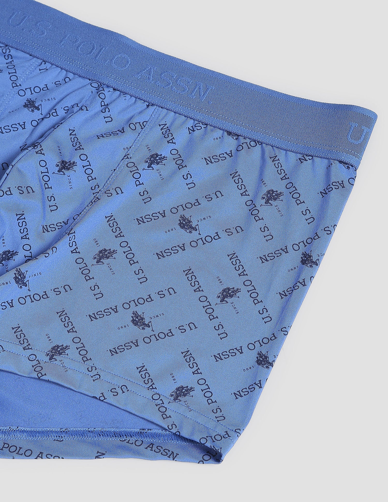 Nylon Stretch Printed AT002 Active Trunks - Pack Of 1 Dark Blue - U.S. POLO ASSN. | Large