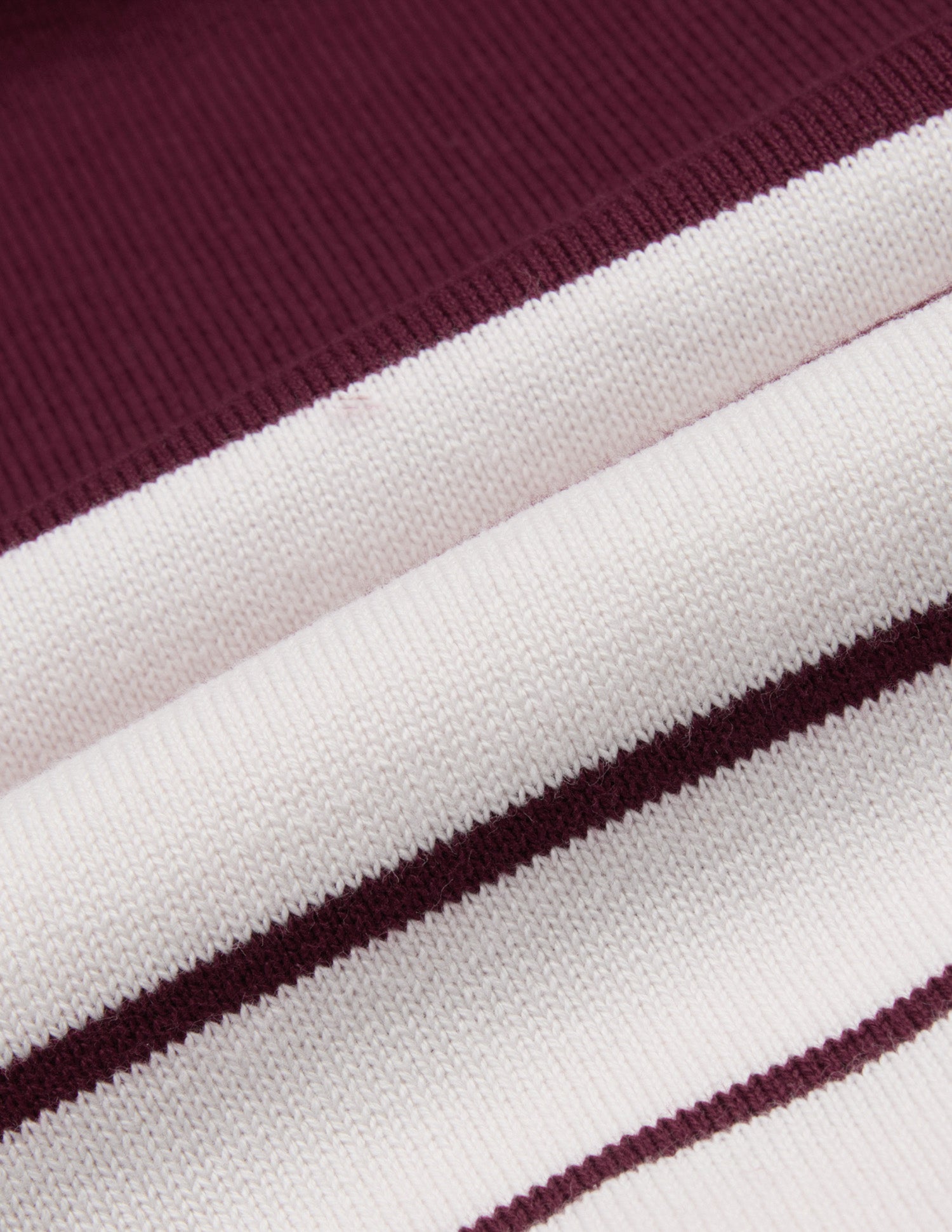 Horizontal Striped Colourblocked Regular Fit Sweater Maroon - U.S. Polo Assn. India | Large