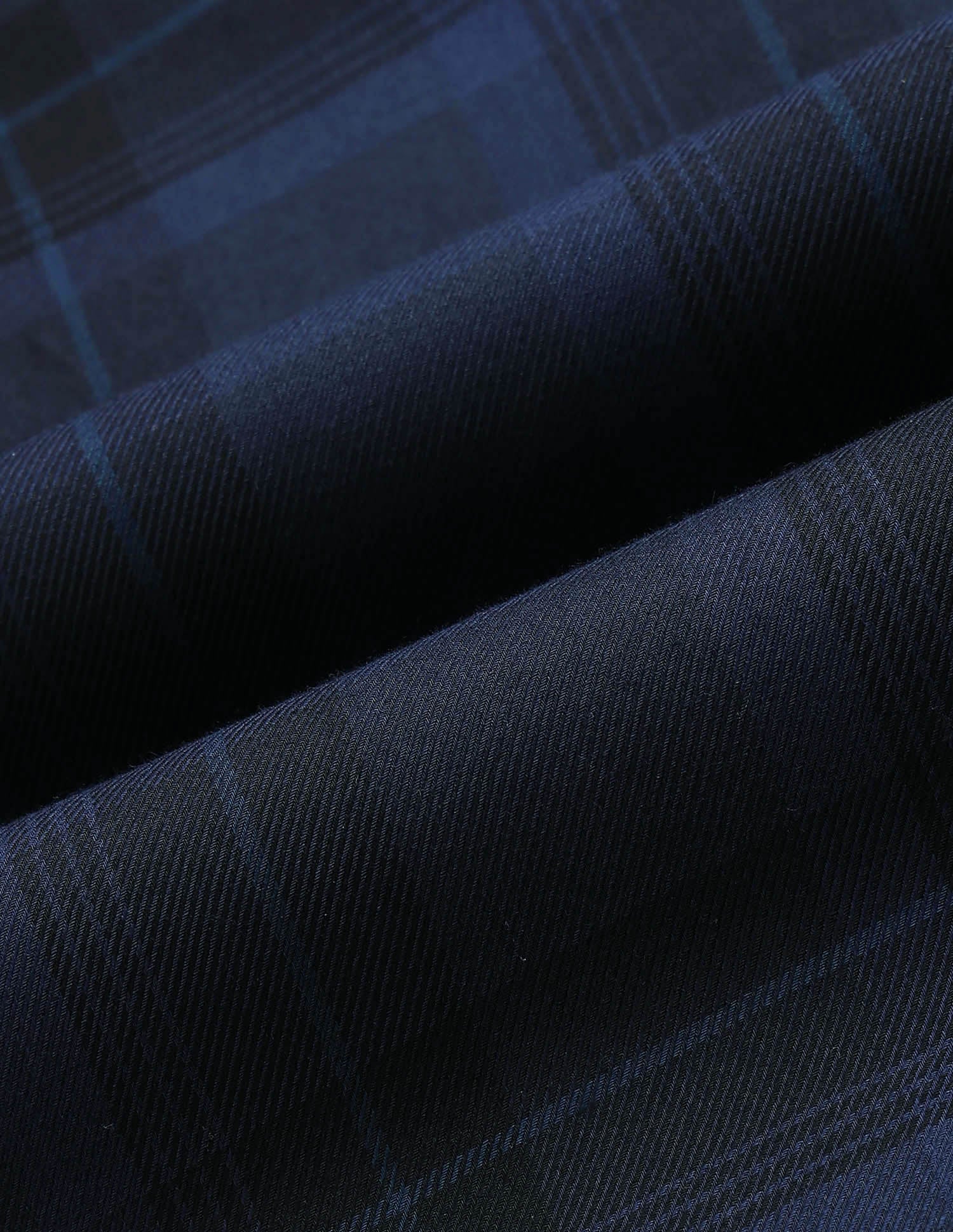 Tartan Checked Twill Shirt Navy - U.S. POLO ASSN. | Large