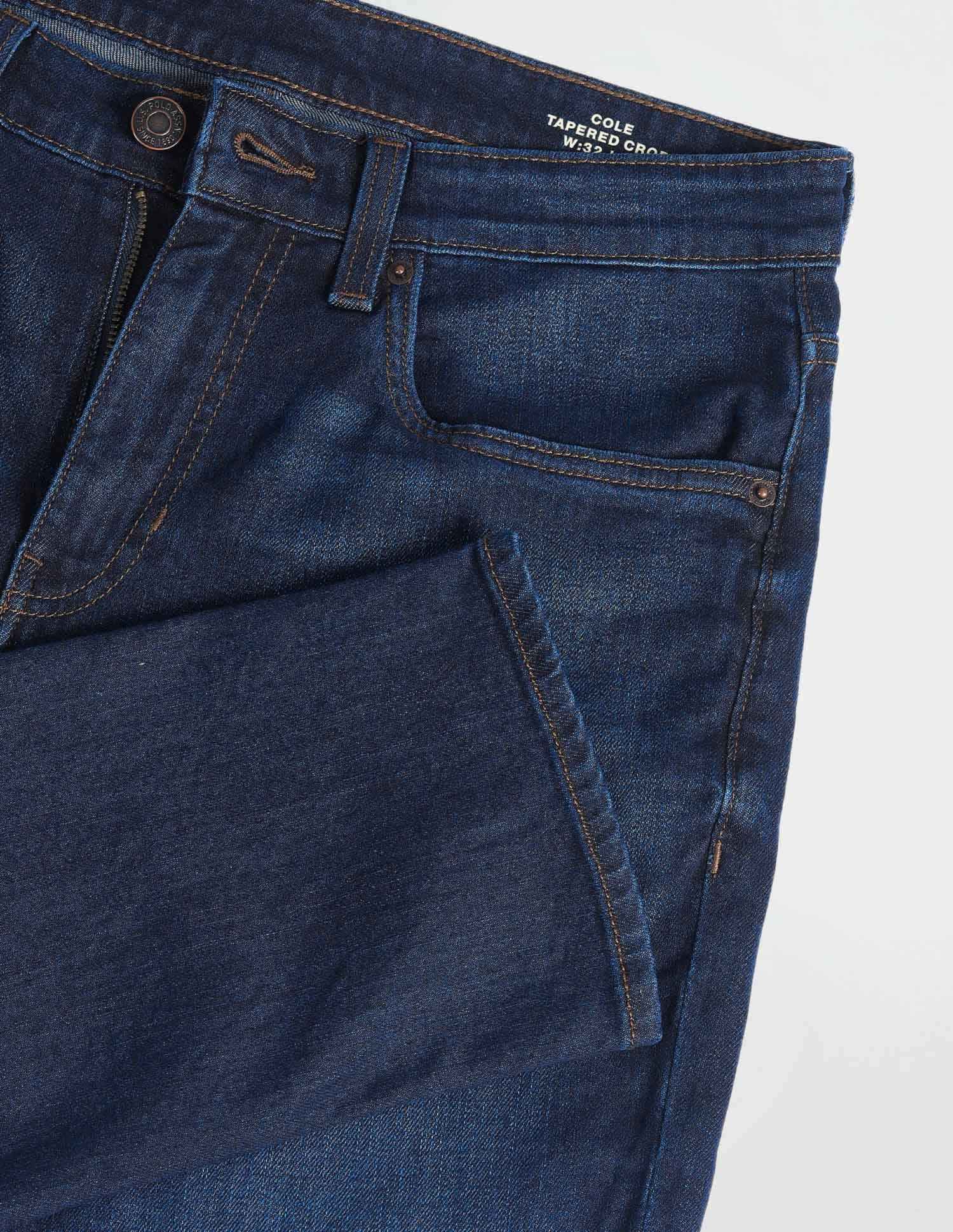 Cole Comfort Cropped Blue Jeans Dark Wash - U.S. Polo Assn. India | Large