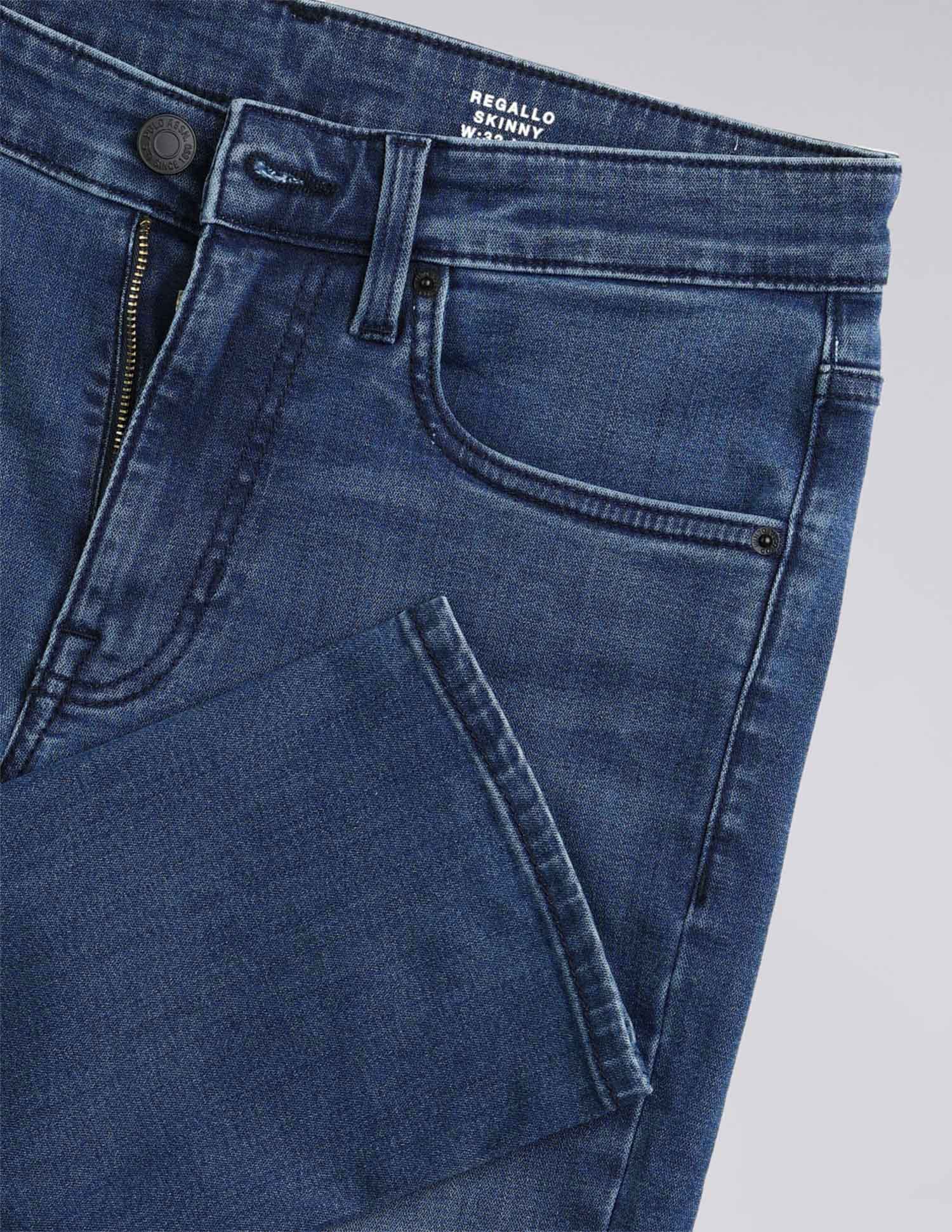 Regallo Skinny Fit Blue Jeans Blue - U.S. Polo Assn. India | Large
