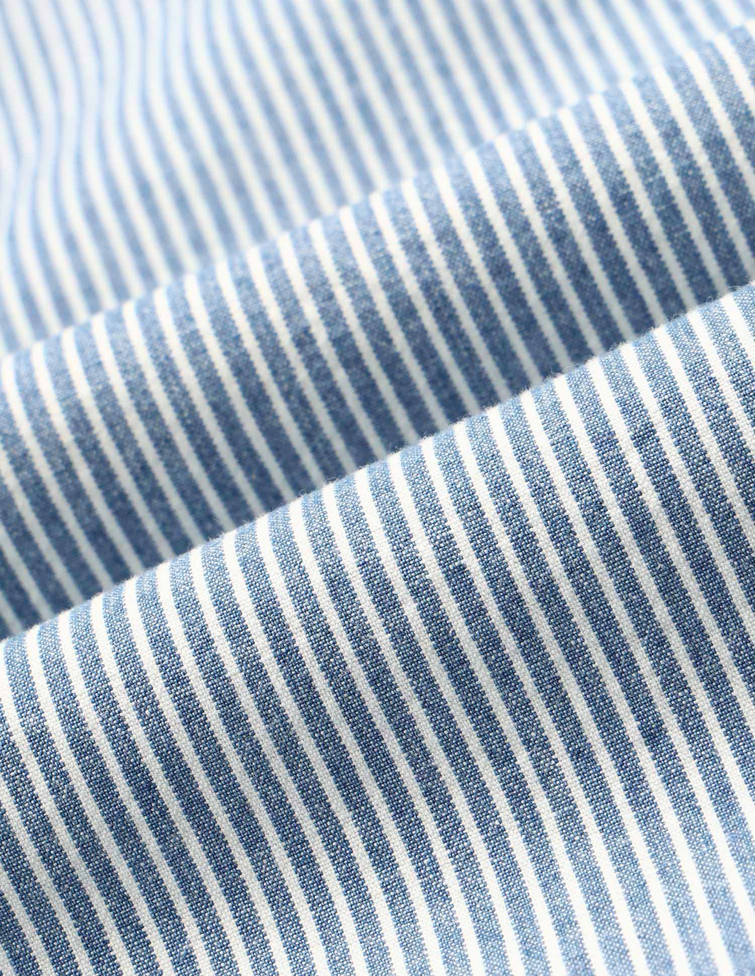 Vertical Striped Pure Cotton Shirt Indigo - U.S. Polo Assn. India | Large