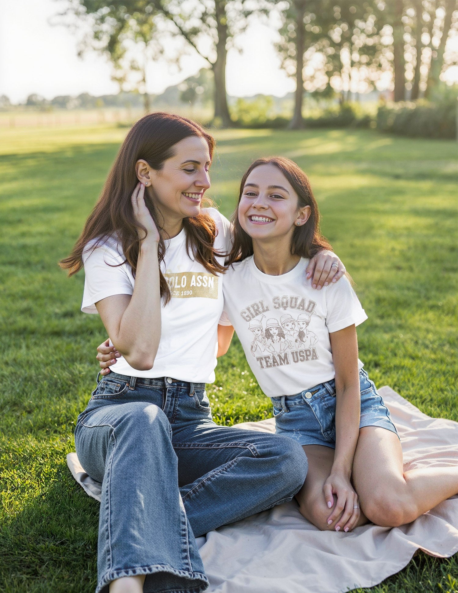 Girl Squad Pure Cotton T-Shirt White - U.S. POLO ASSN. | Large