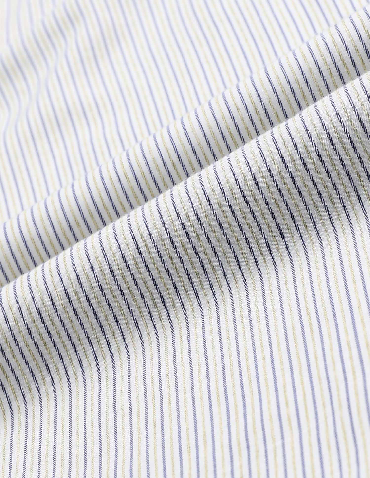 Vertical Striped Tailored Fit Shirt Dark Blue - U.S. Polo Assn. India | Large