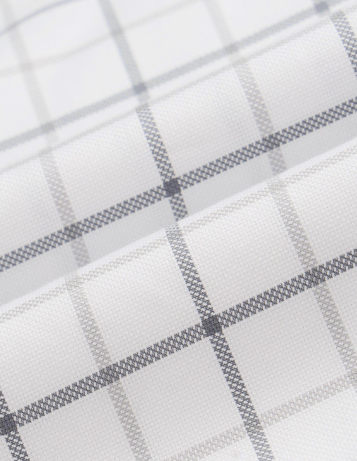 Grid Tattersall Checked Tailored Fit Shirt Grey - U.S. POLO ASSN. | Large