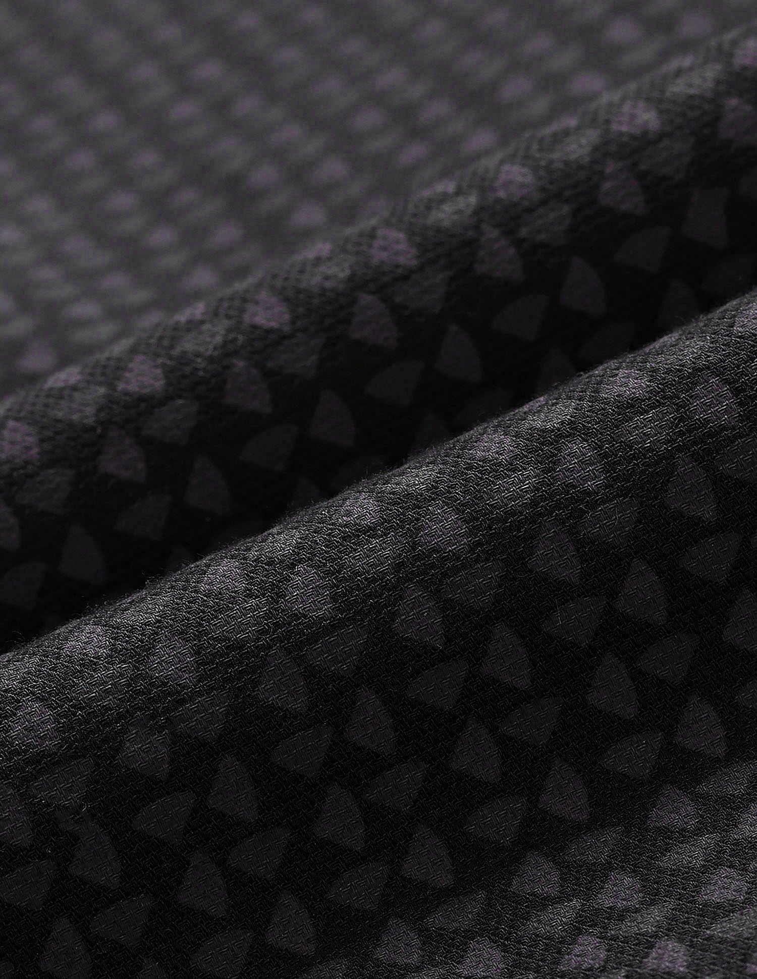Tailored Fit Geometric Shirt Black - U.S. Polo Assn. India | Large