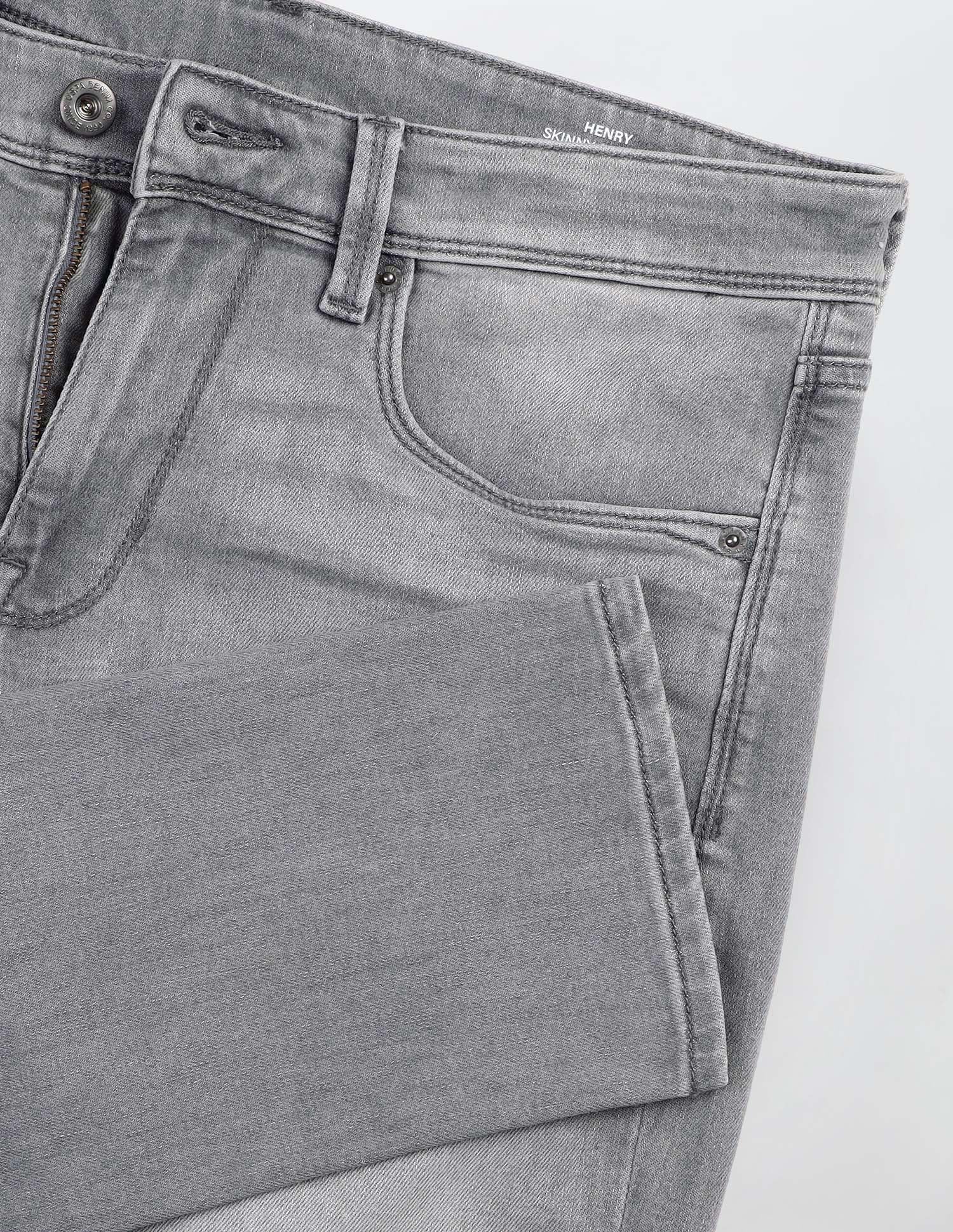 Henry Tapered Fit Grey Jeans Washed Grey - U.S. Polo Assn. India | Large