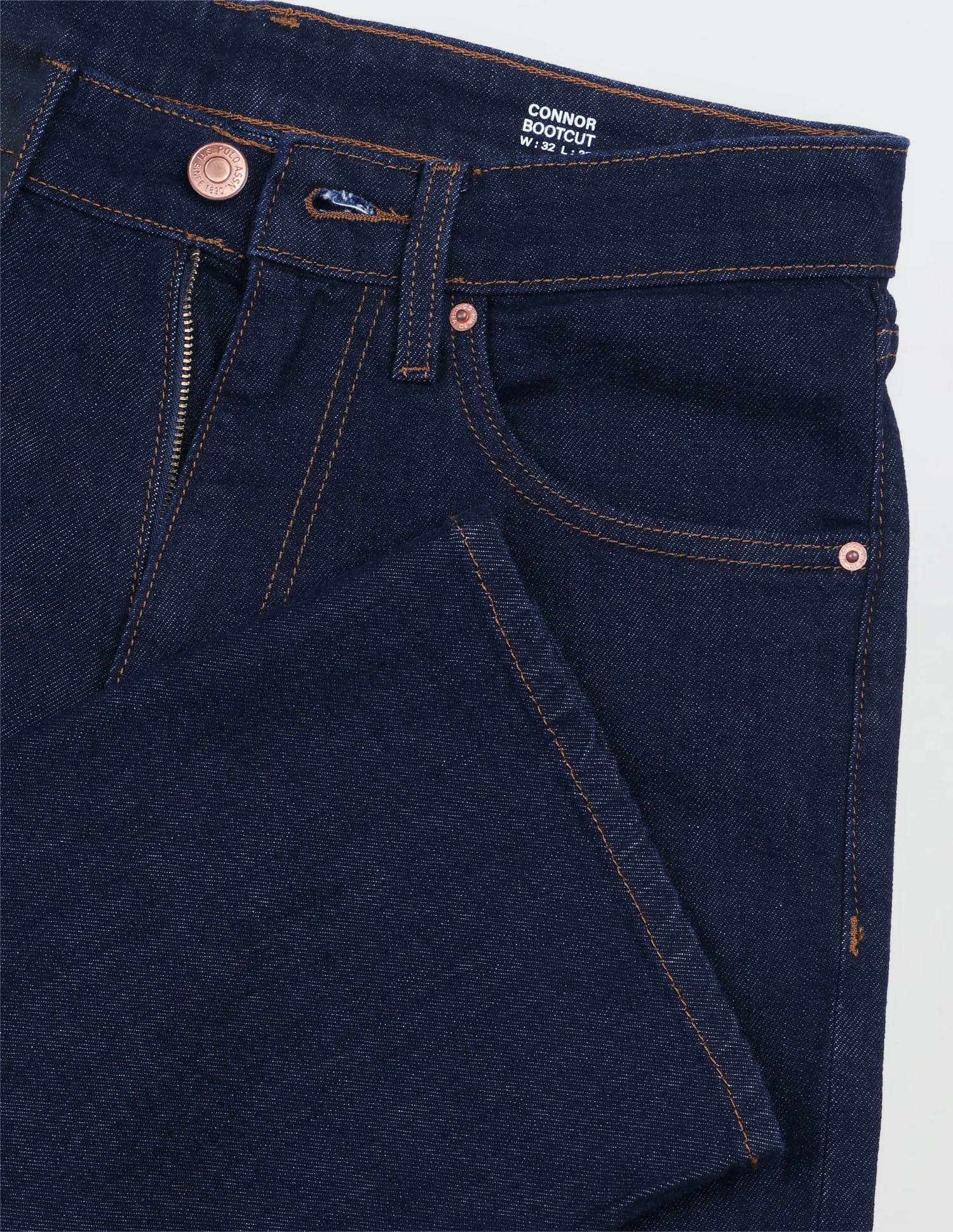 Solid Bootcut Jeans Blue - U.S. Polo Assn. India | Large