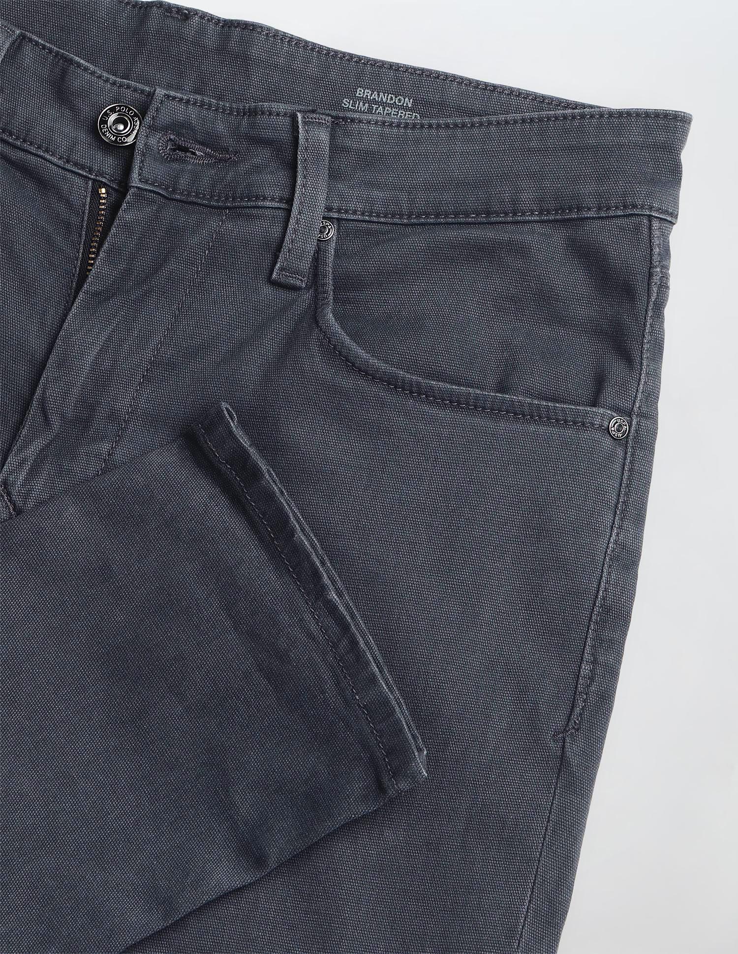 Mid Rise Brandon Slim Tapered Fit Jeans Grey - U.S. Polo Assn. India | Large