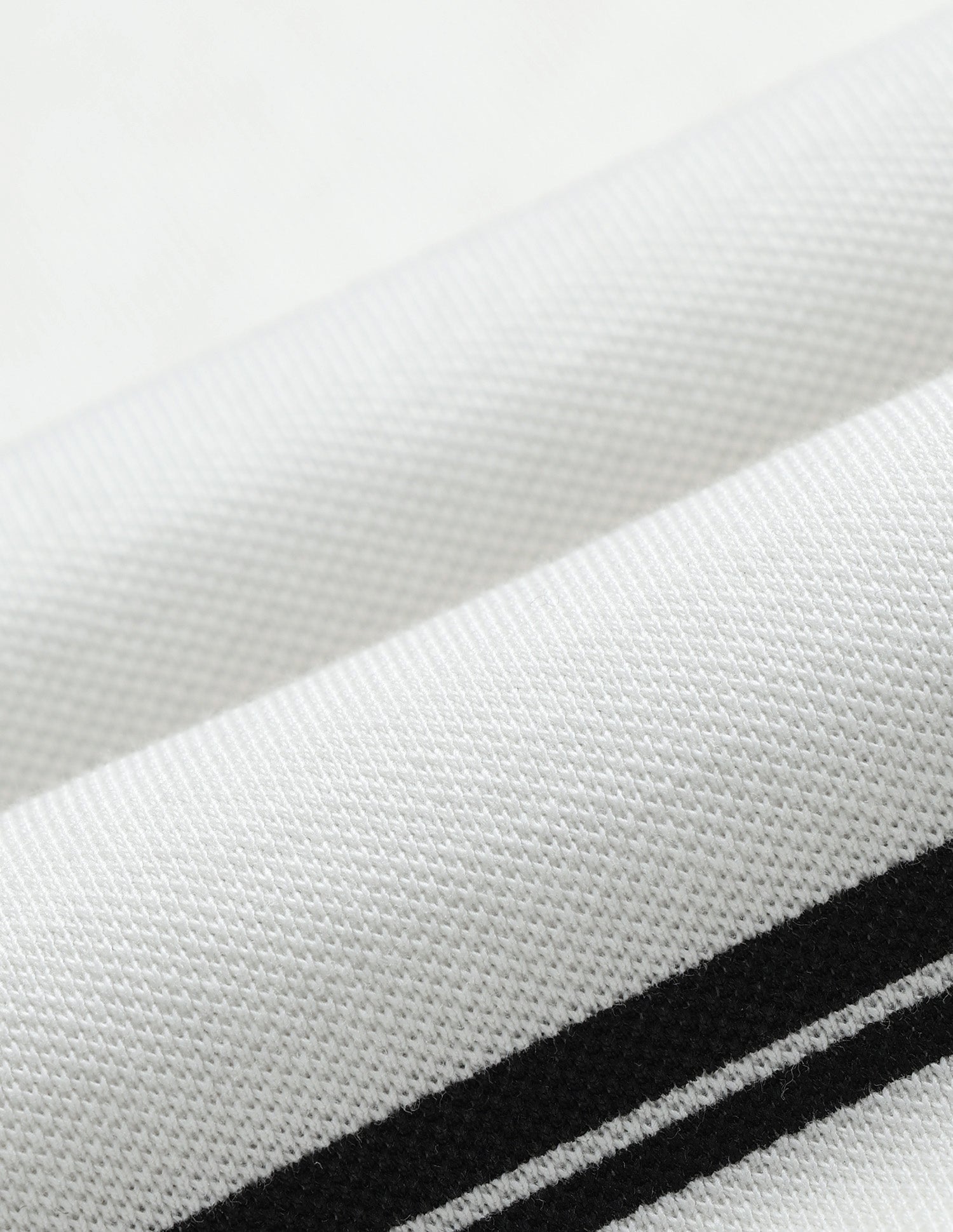 Horizontal Striped Slim Fit Black & Gold T-Shirt Ivory - U.S. Polo Assn. India | Large