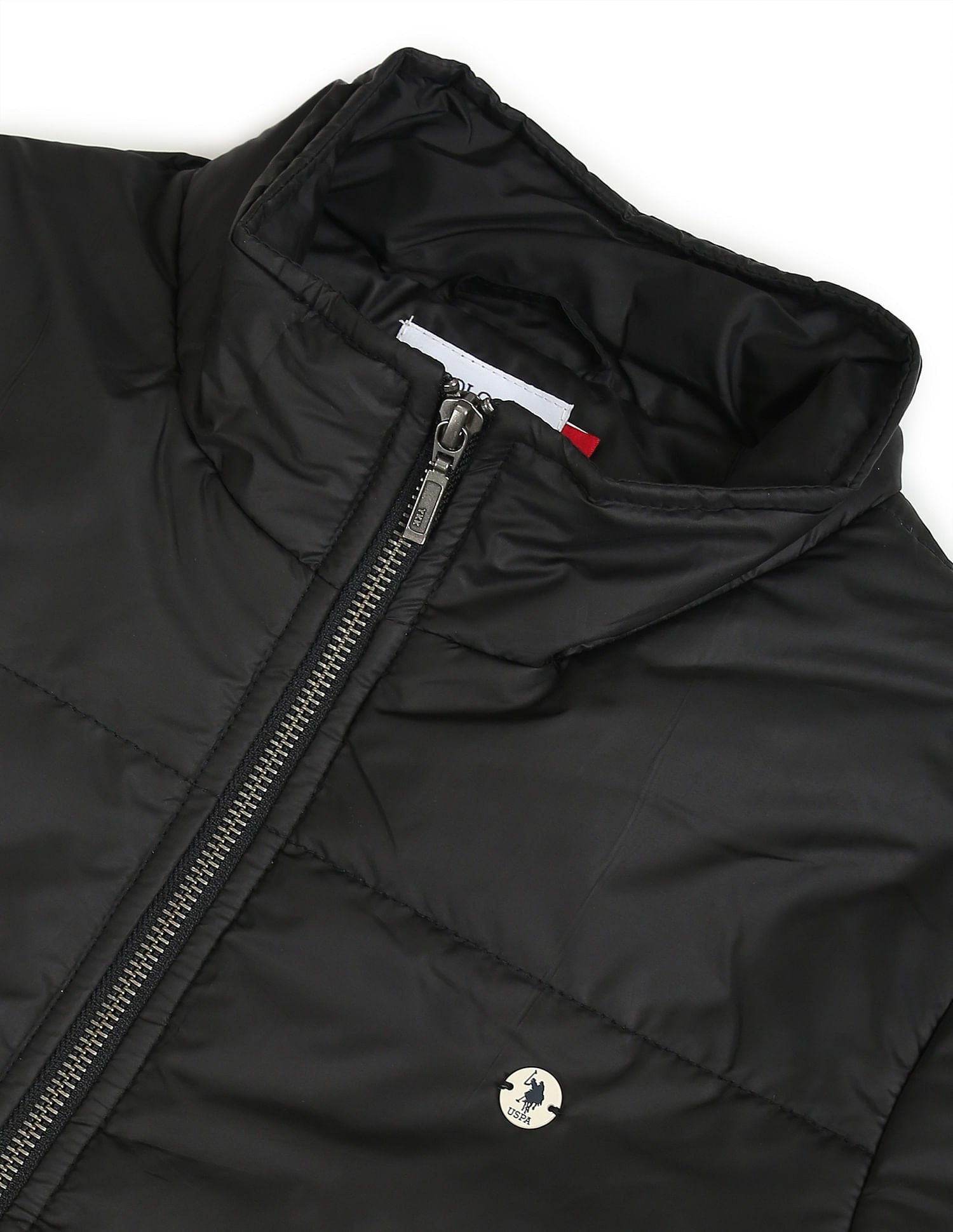 High Neck Puffer Jacket Black - U.S. Polo Assn. India | Large