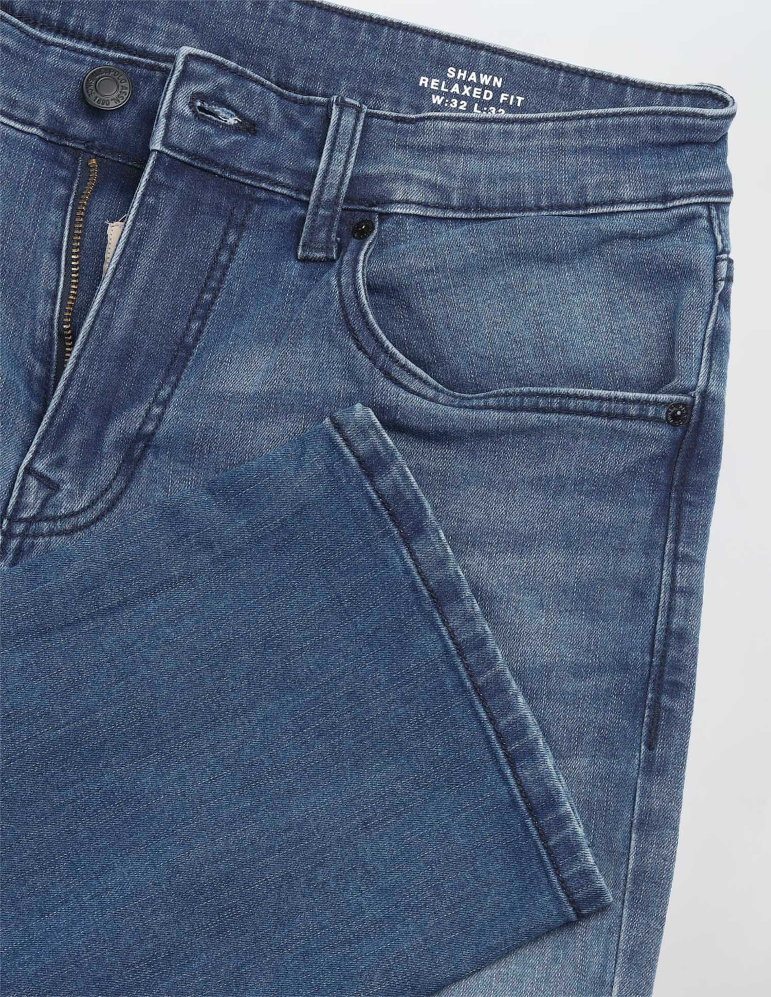 Shawn Relaxed Fit Blue Jeans Indigo - U.S. Polo Assn. India | Large