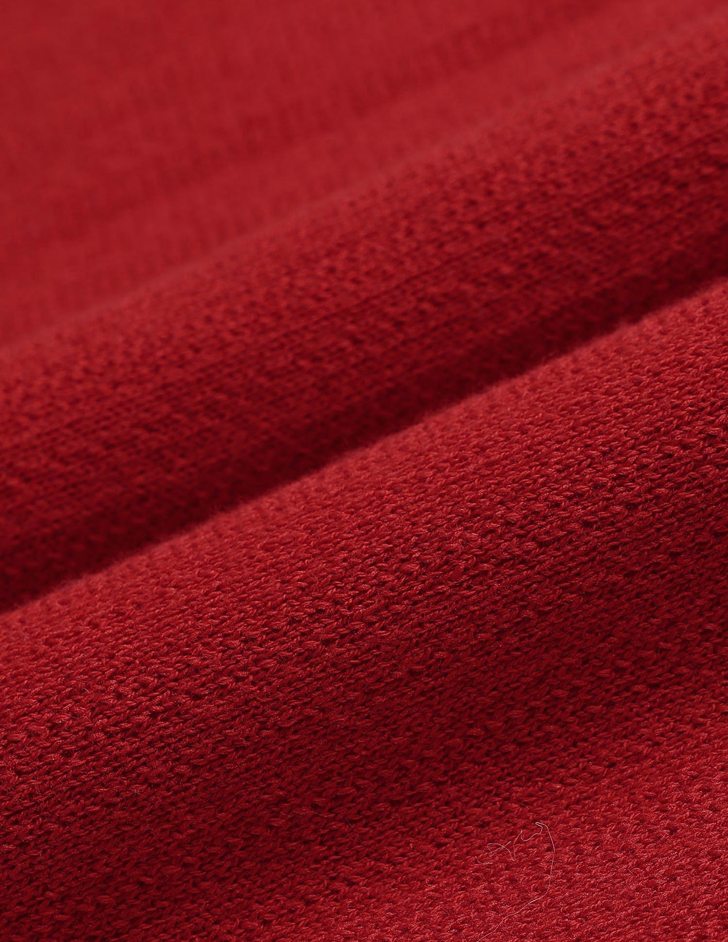 Girls Patterned Knit Skater Dress Red - U.S. Polo Assn. India | Large