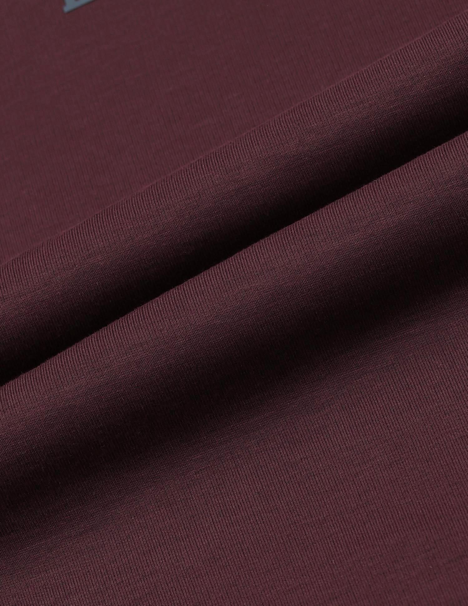 Brand Printed Muscle Fit T-Shirt Burgundy - U.S. Polo Assn. India | Large