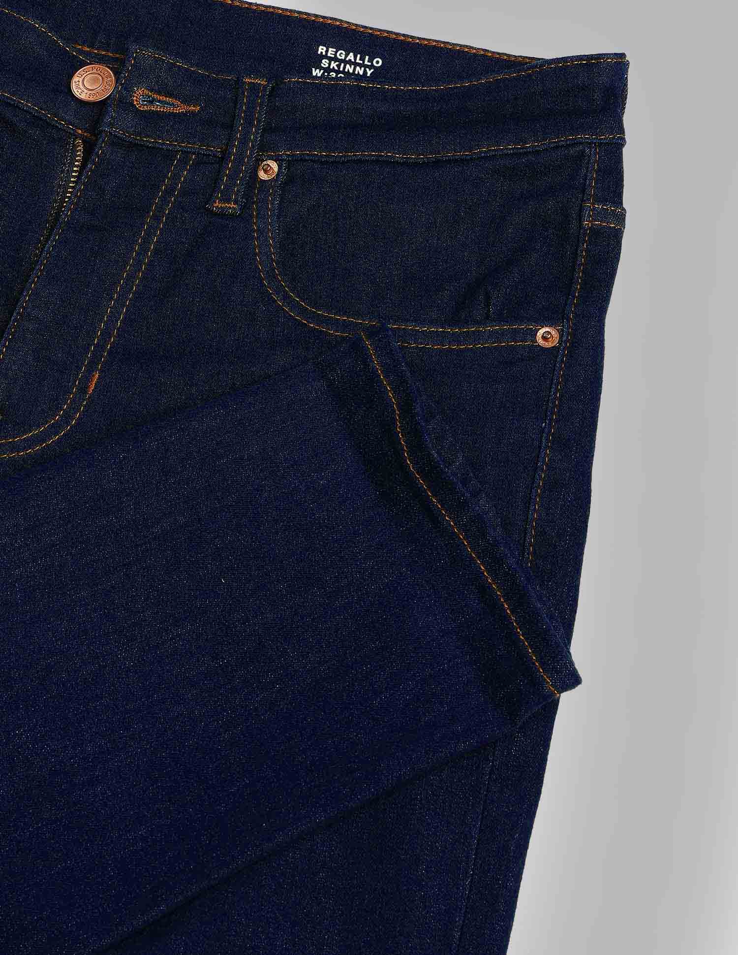 Regallo Skinny Fit Blue Jeans Blue - U.S. Polo Assn. India | Large