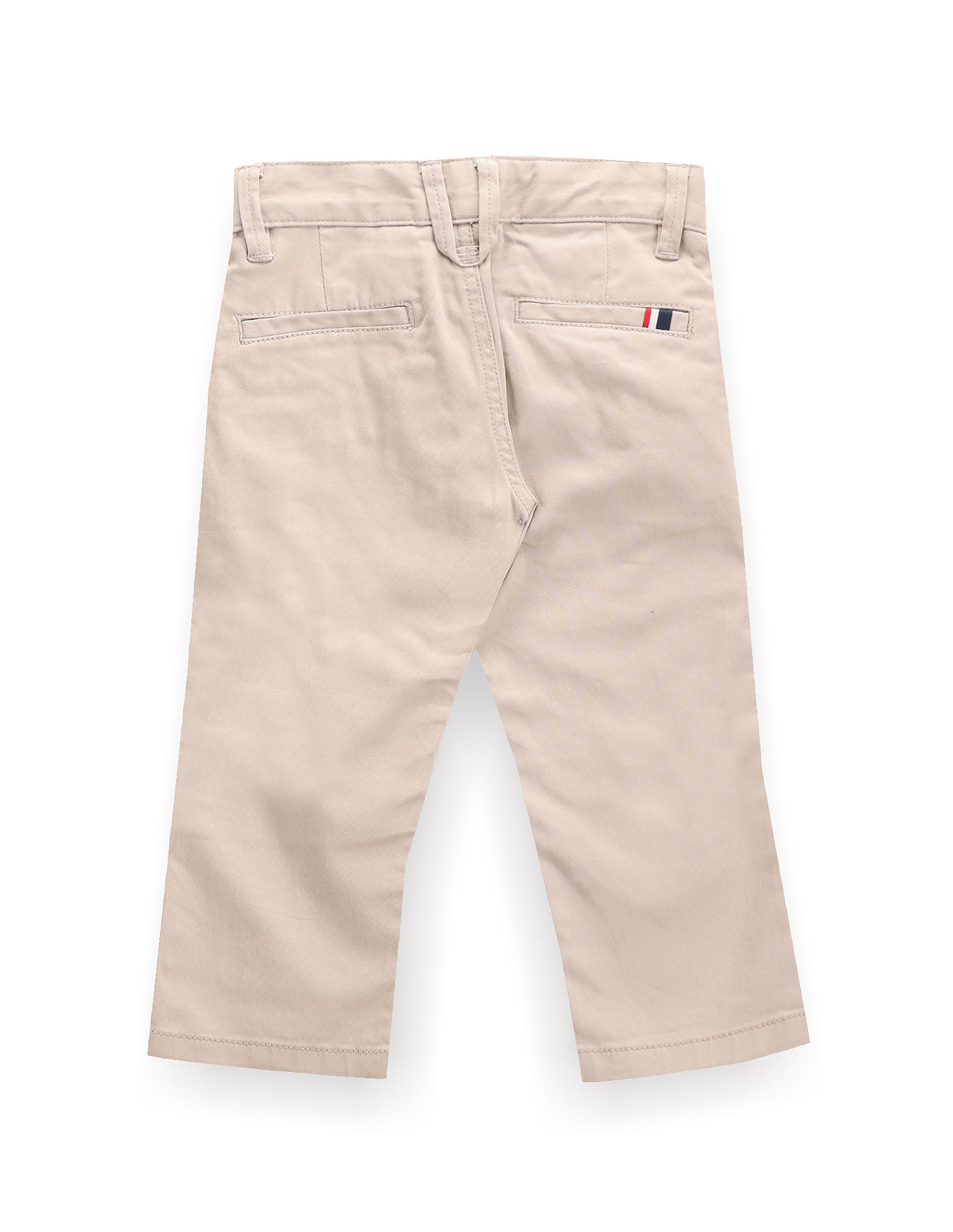 Boys Solid Satin Trousers Ecru - U.S. POLO ASSN. | Large