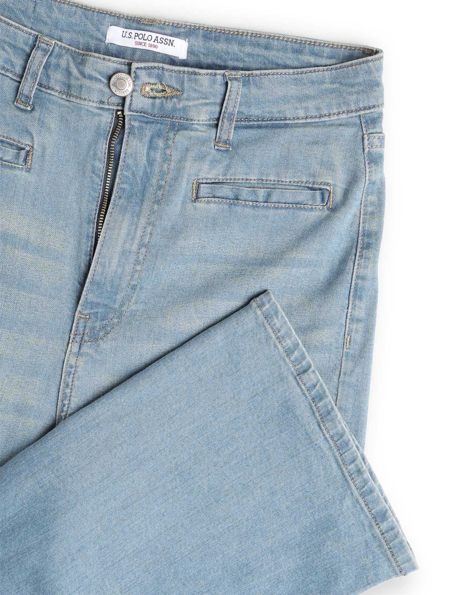 Ultra High Rise Bootcut Fit Jeans Blue - U.S. POLO ASSN. | Large