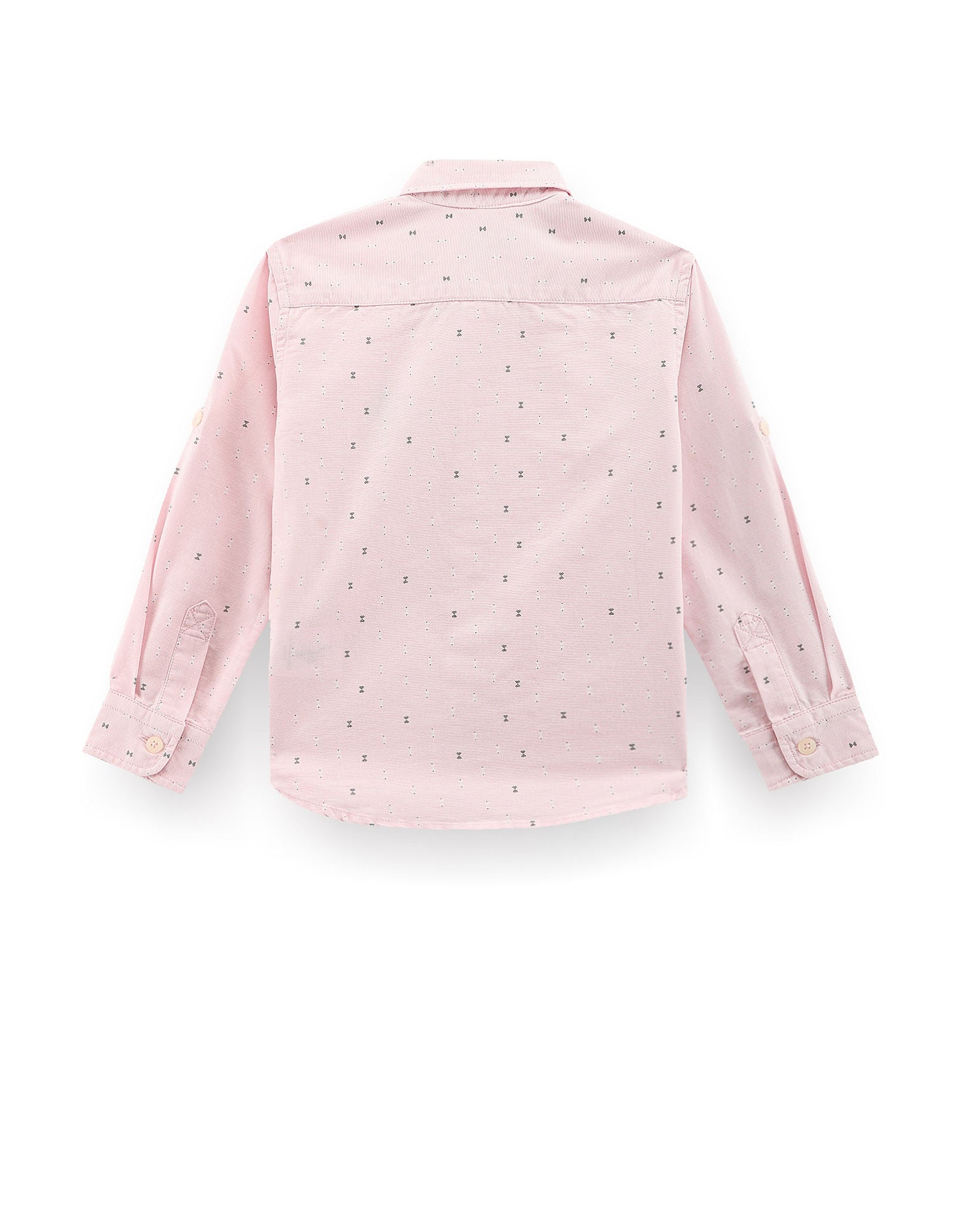 Geometric Print Cotton Shirt Light Pink - U.S. POLO ASSN. | Large