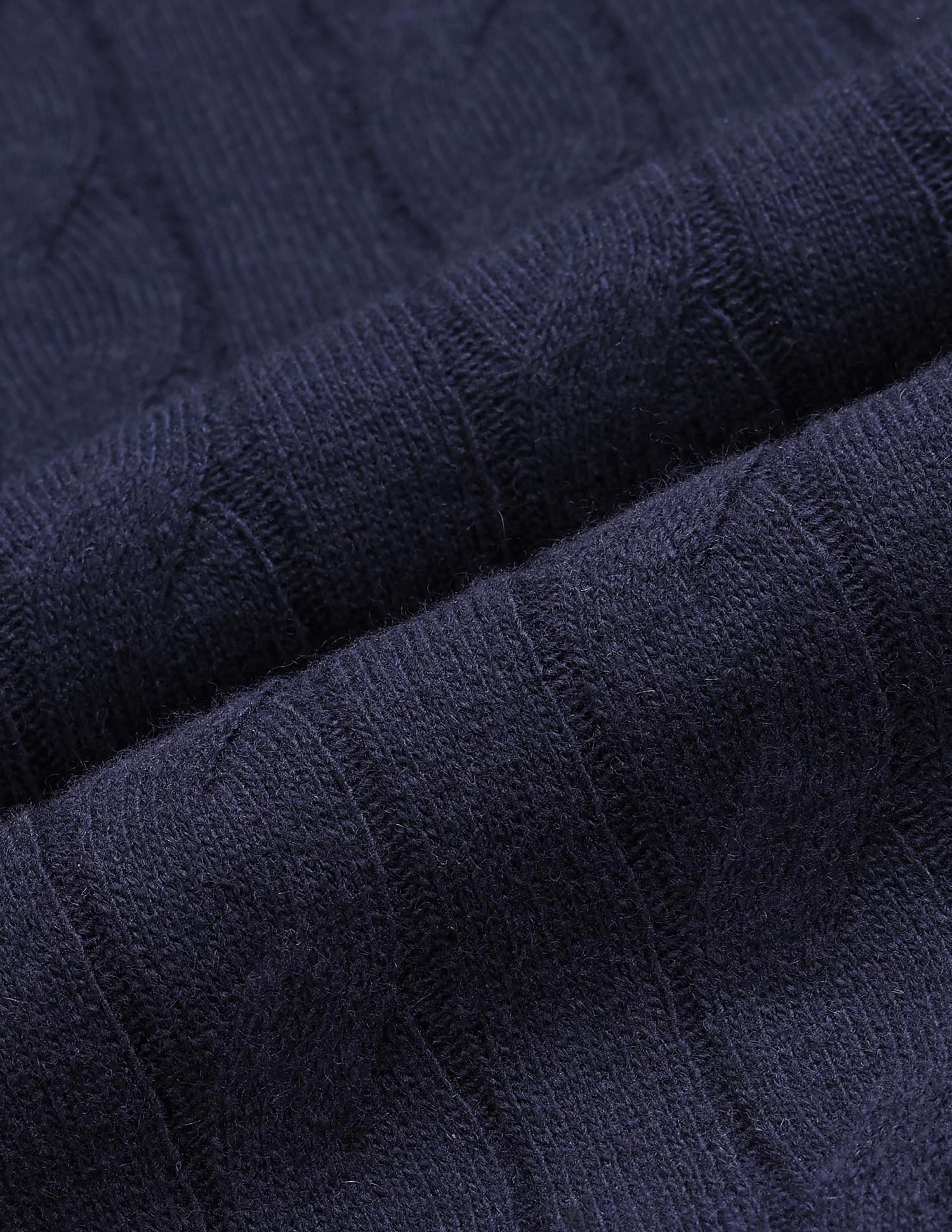 Patterned Knit Regular Fit Sweater Navy - U.S. POLO ASSN. | Large