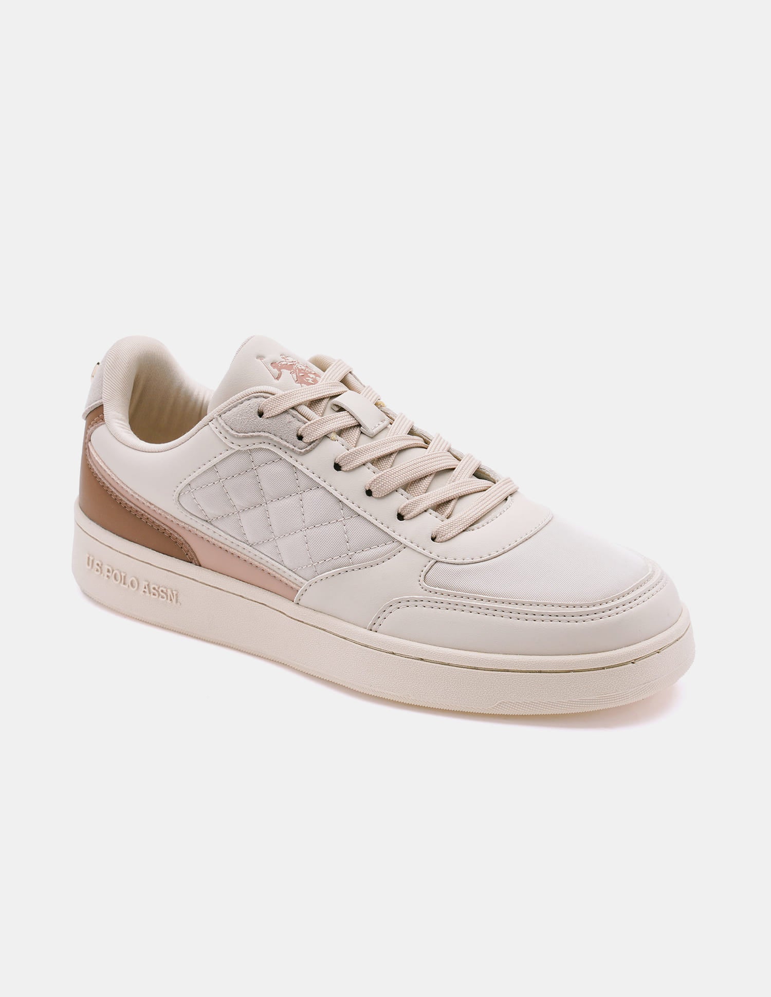 Sophie 2.0 Nude Quilting Detail Sneakers Shoes
