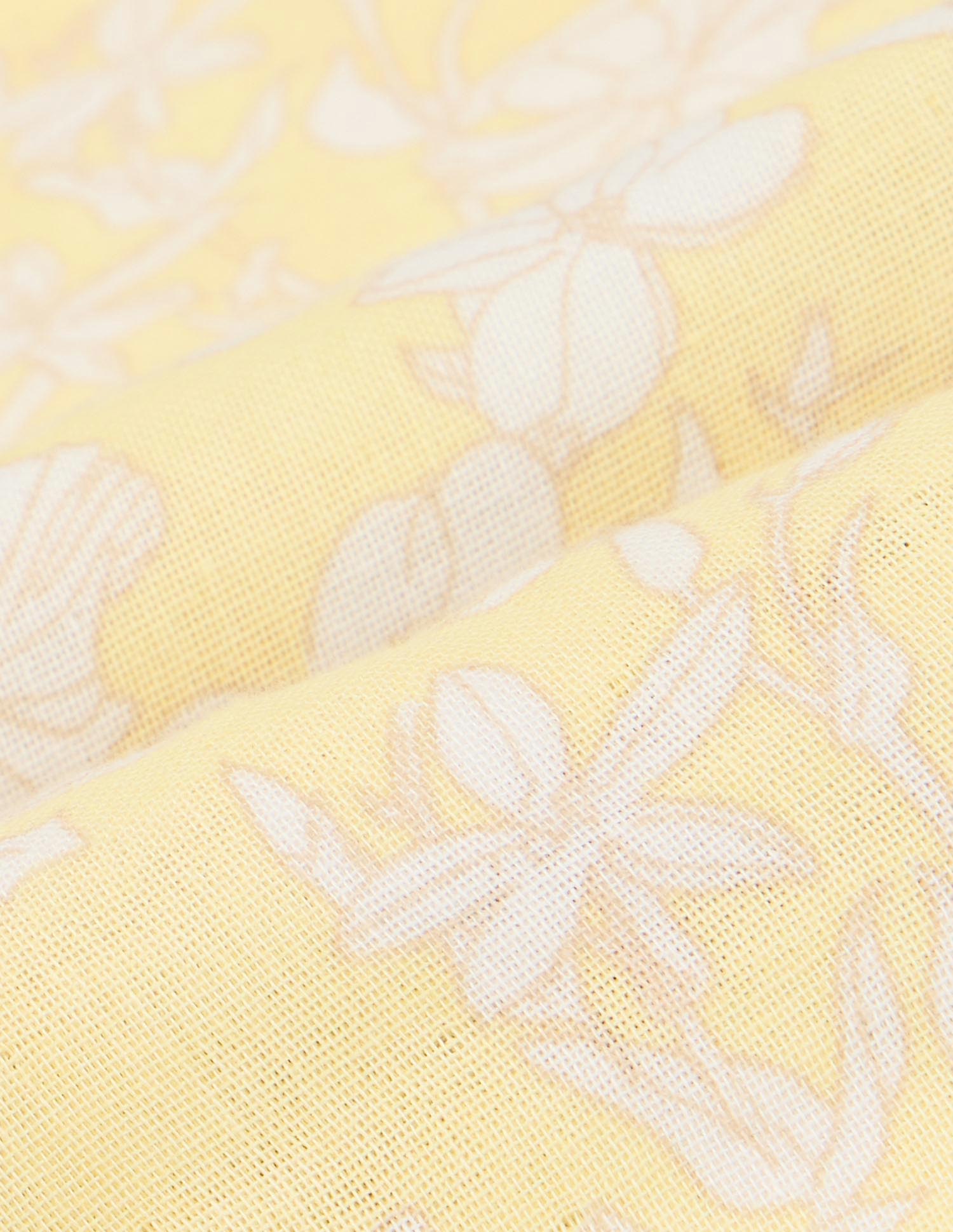 Boys Floral Printed Pure Cotton Shirt Yellow - U.S. POLO ASSN. | Large