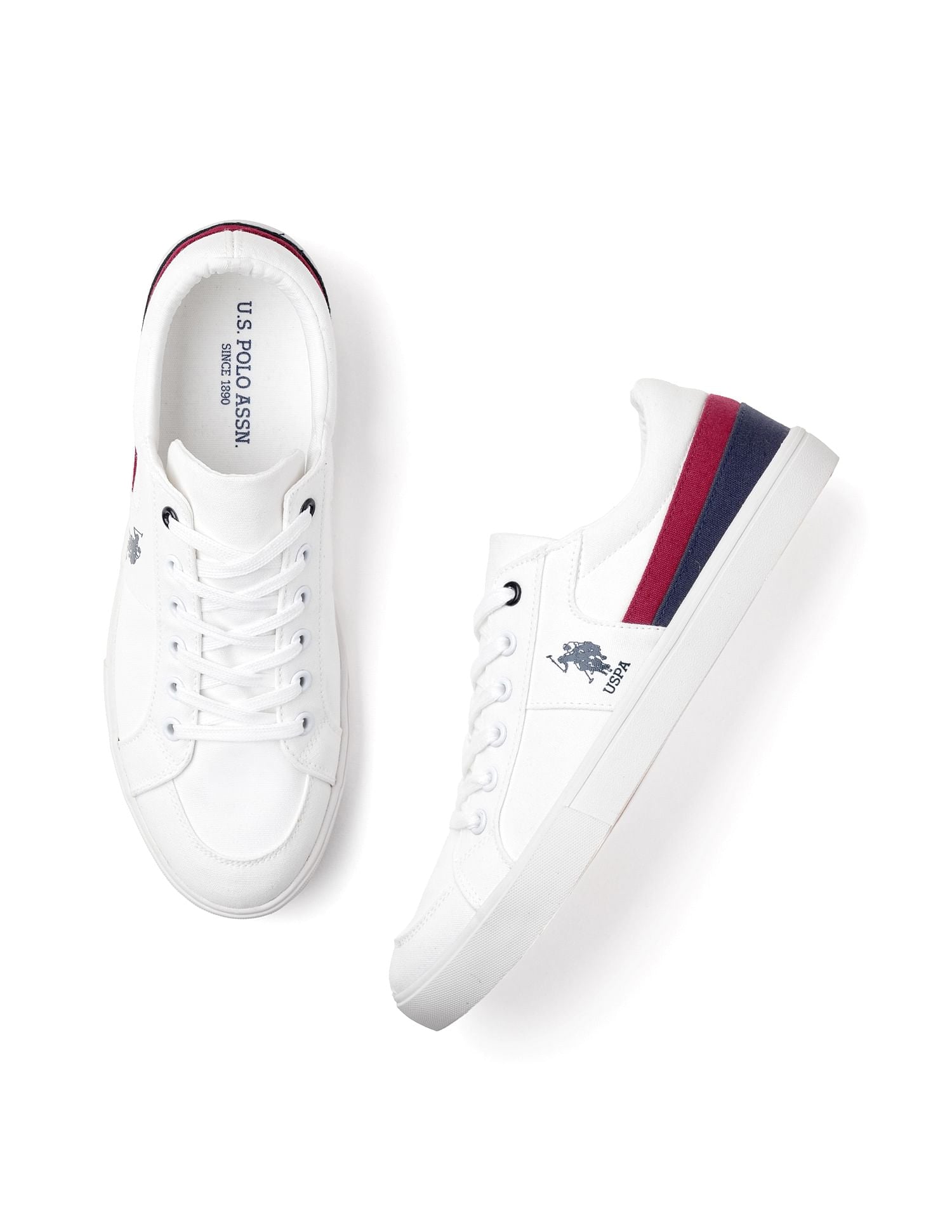 Men Clarkin 4.0 Colourblocked Sneakers Off White - U.S. Polo Assn. India | Large