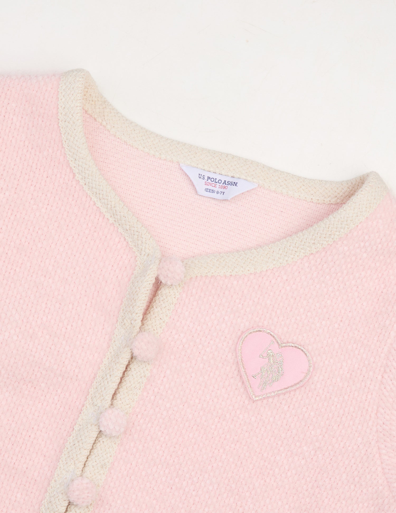 Solid Relaxed Fit Sweater Pink - U.S. Polo Assn. India | Large