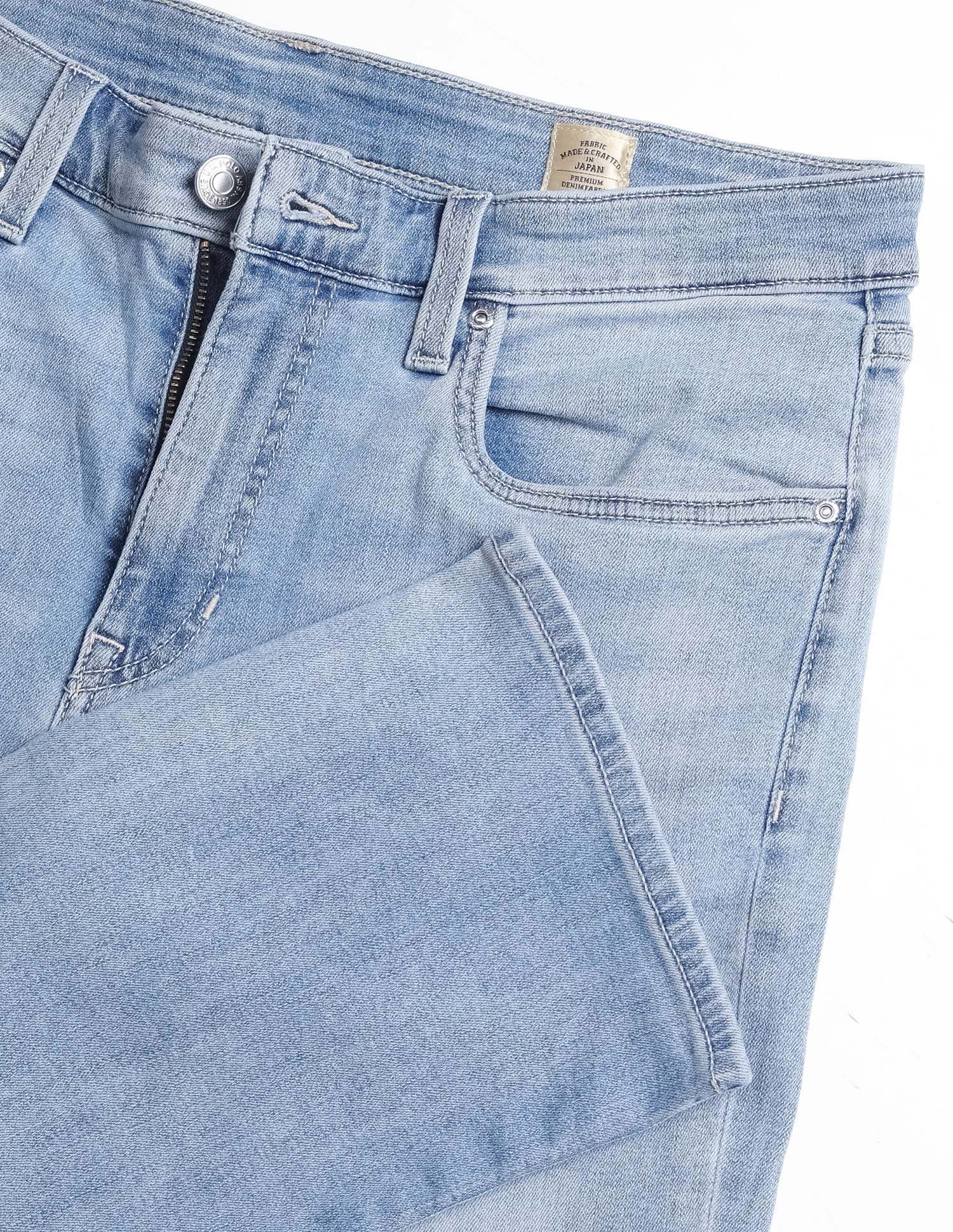 Pacho X Harold Slim Straight Fit Blue Jeans Mid Blue - U.S. Polo Assn. India | Large