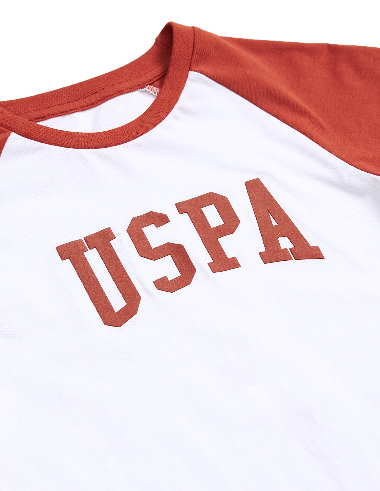 Raglan Sleeve LKE01 Lounge T-Shirt - Pack Of 1 Red and White - U.S. POLO ASSN. | Large