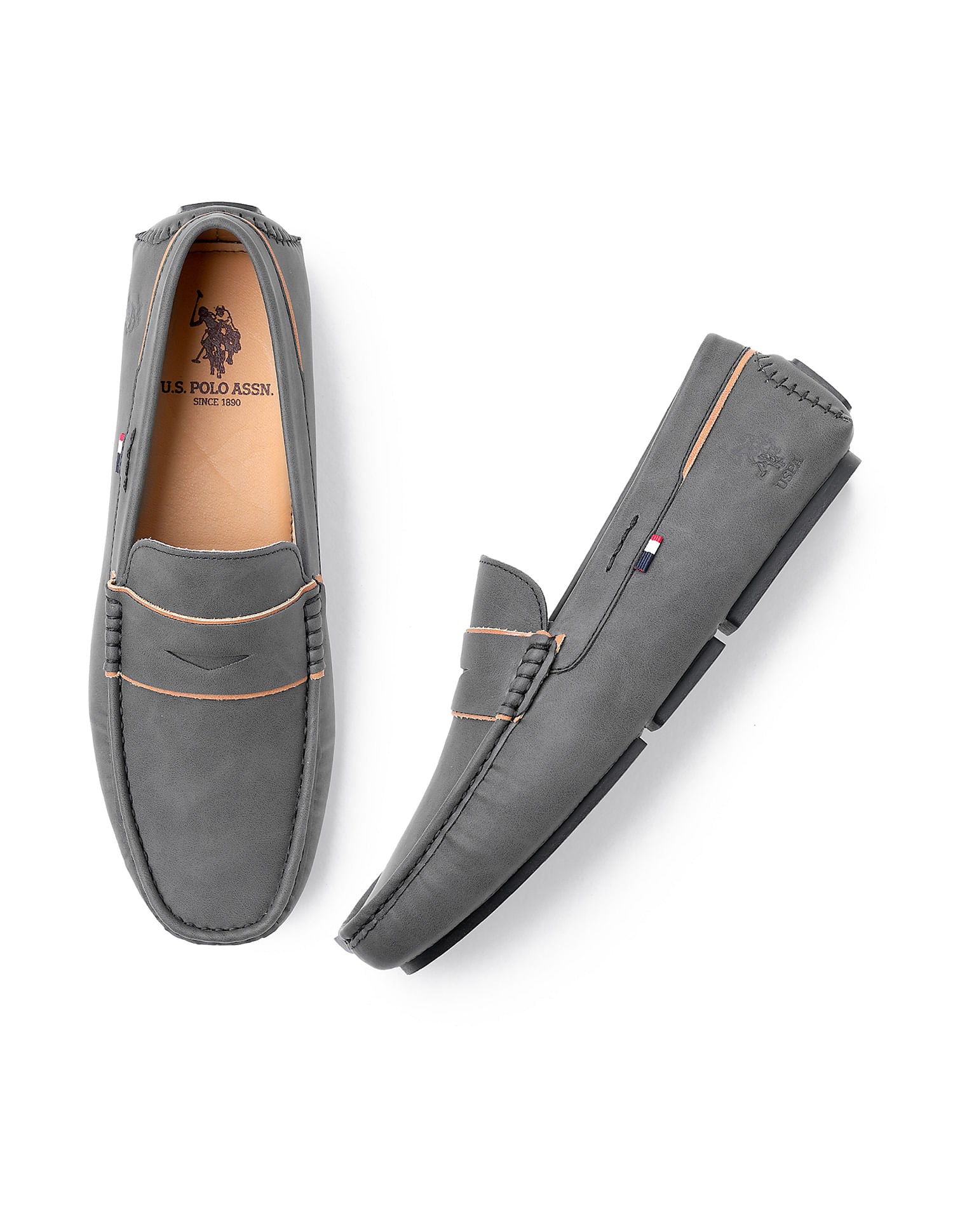 Men Solid Mirano 4.0 Slip On Shoes Black - U.S. Polo Assn. India | Large