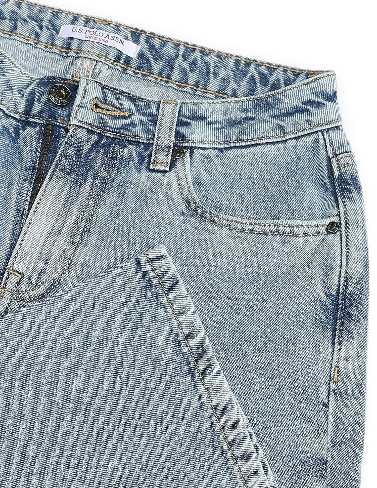 Bootcut Mid Rise Jeans Blue - U.S. Polo Assn. India | Large